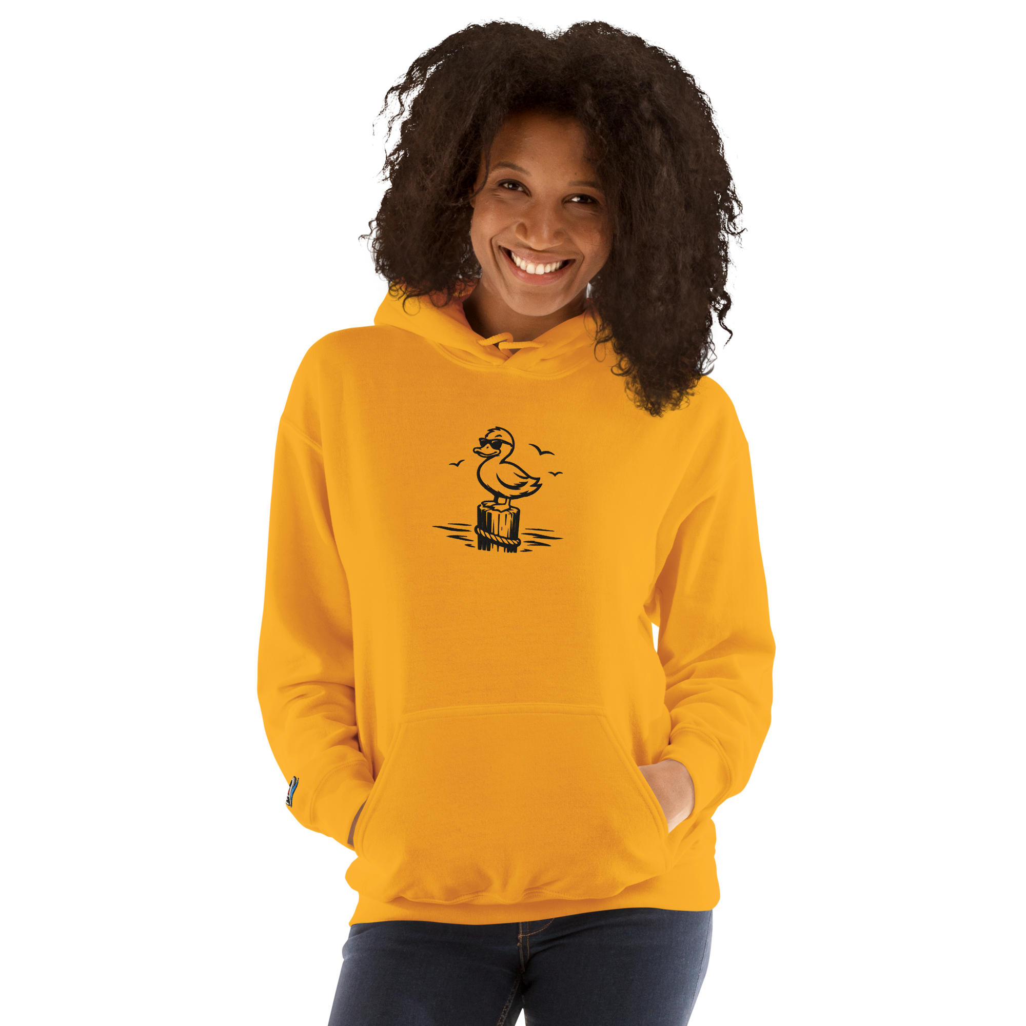 Unisex Stick Hoodie "sit down quack one"