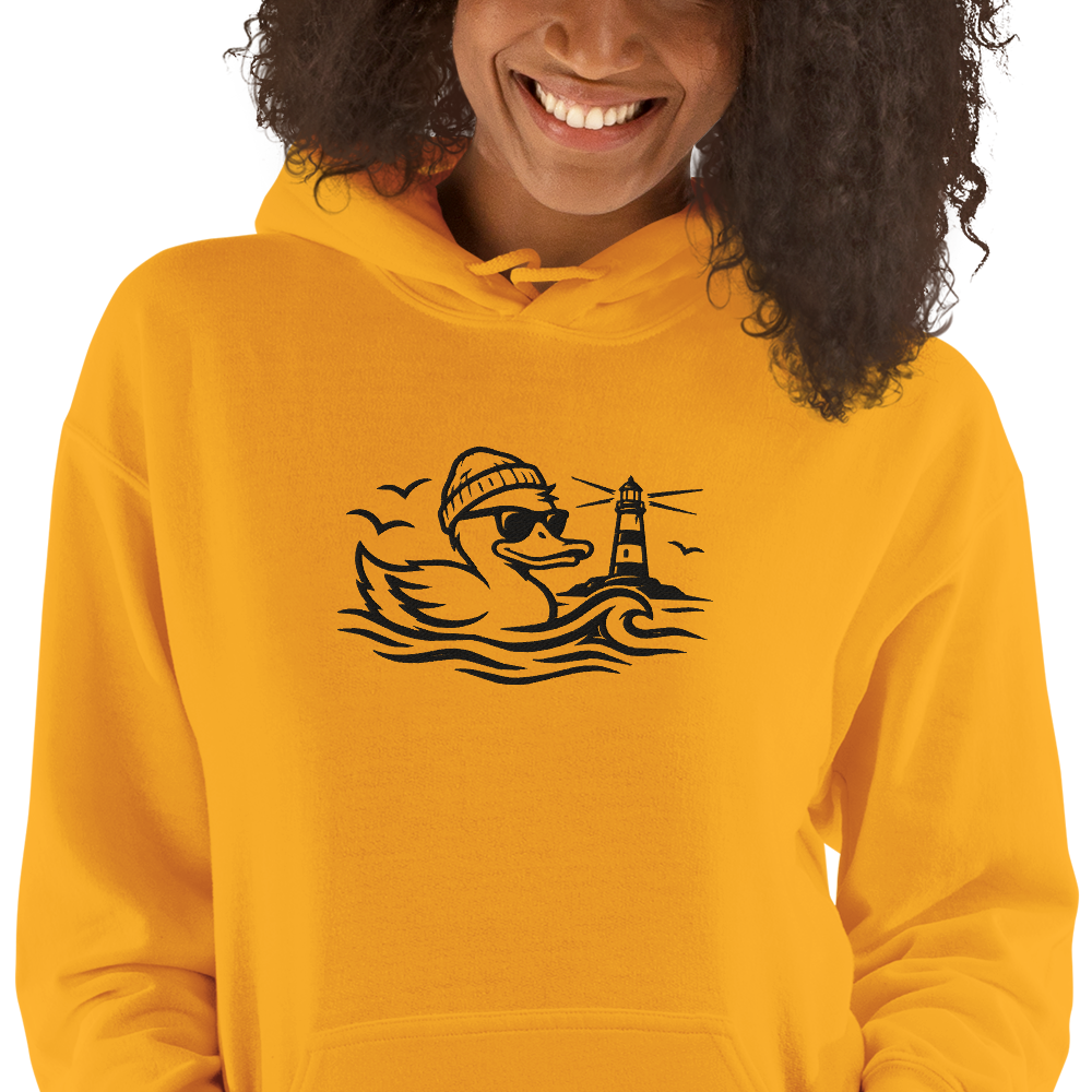 Unisex Stick Hoodie "chill quack one"