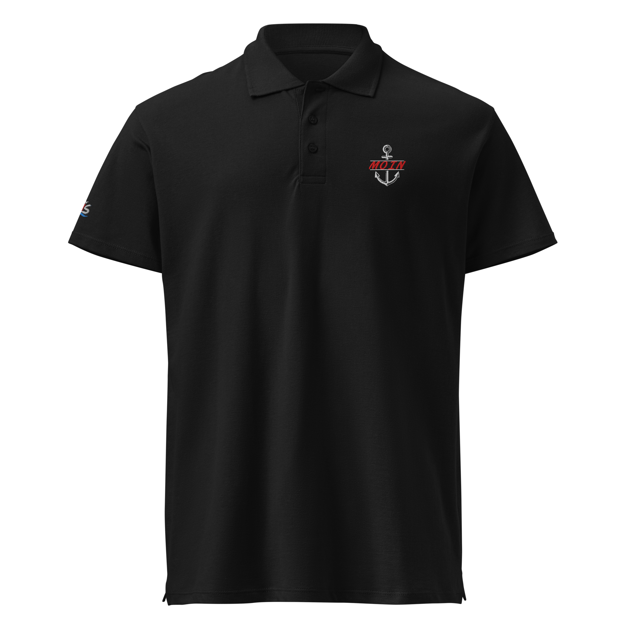 Men´s polo shirt "Moin im Anker R" gestickt