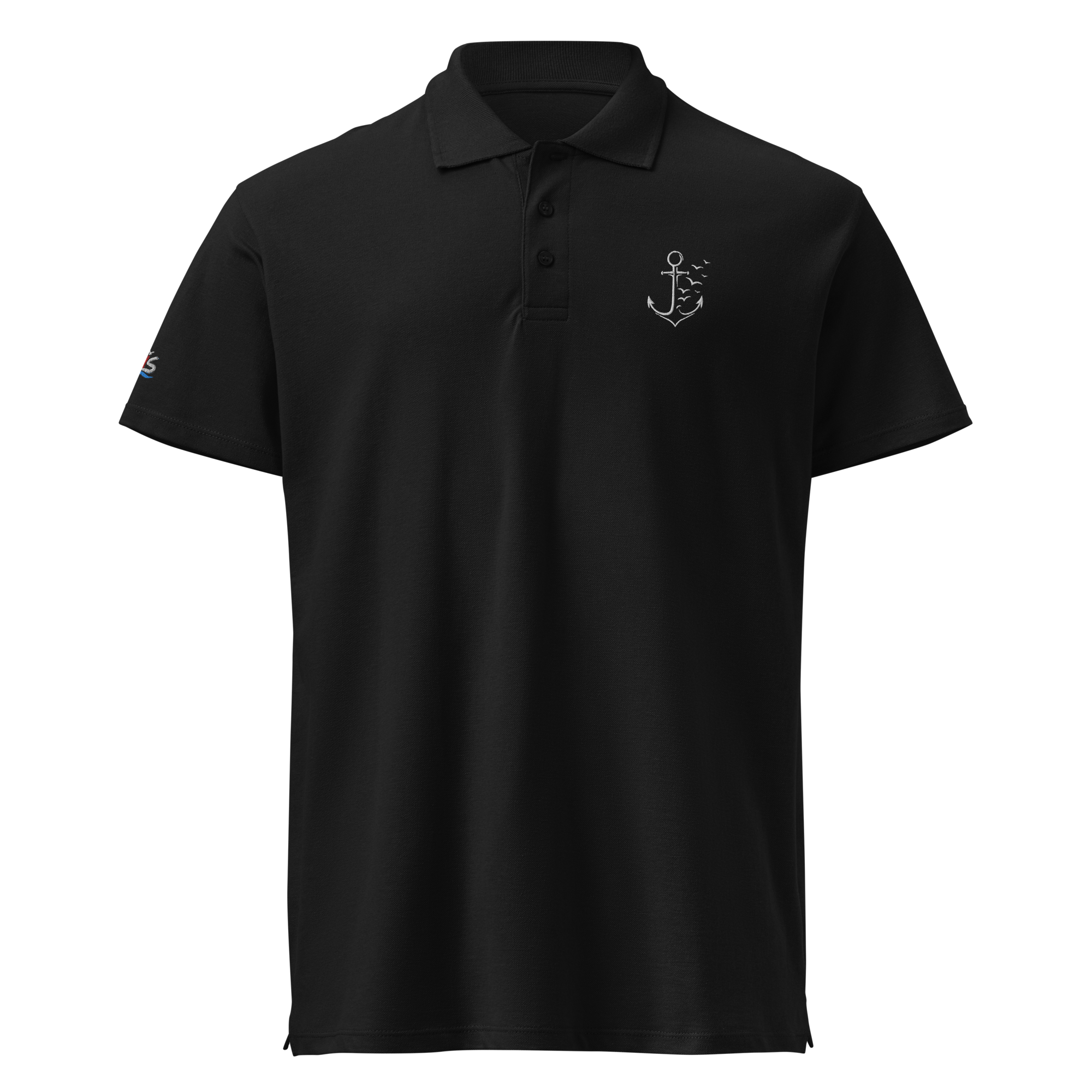 Men´s polo shirt "Möwenanker" gestickt