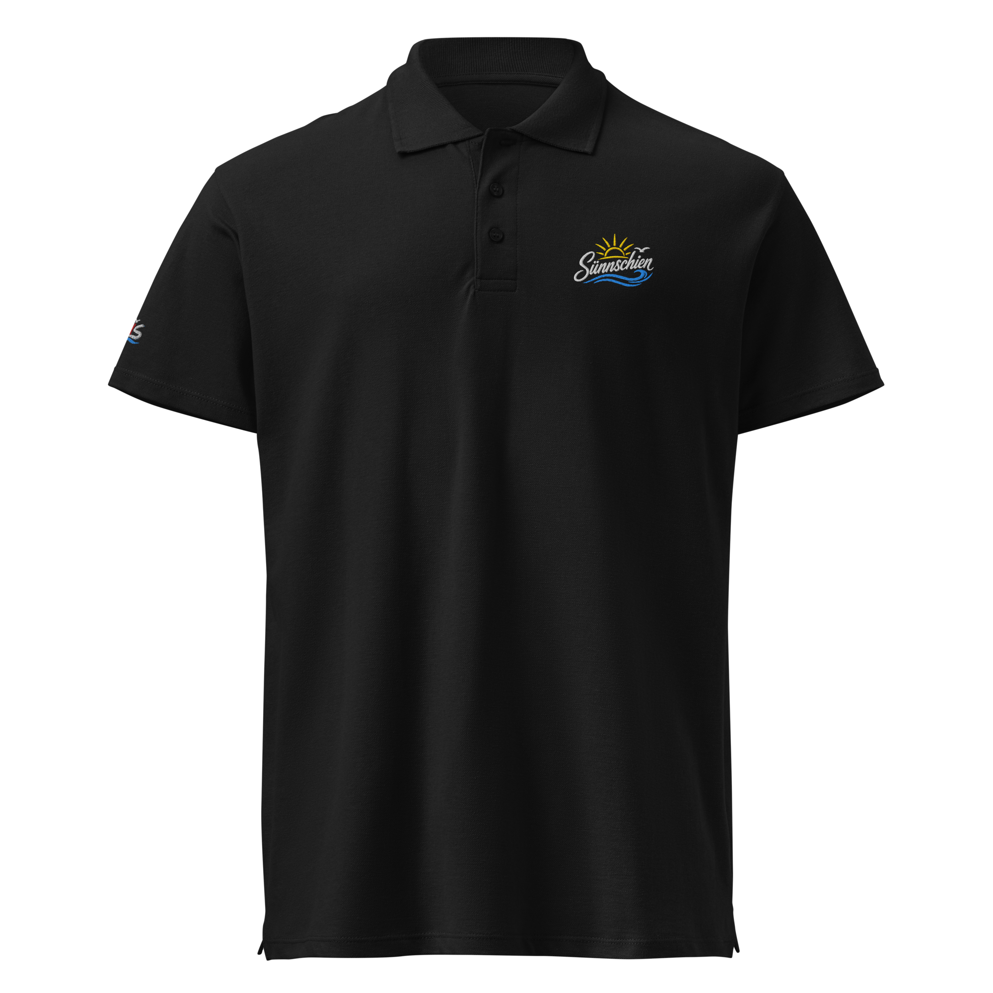 Men´s polo shirt "Sünnschien" gestickt