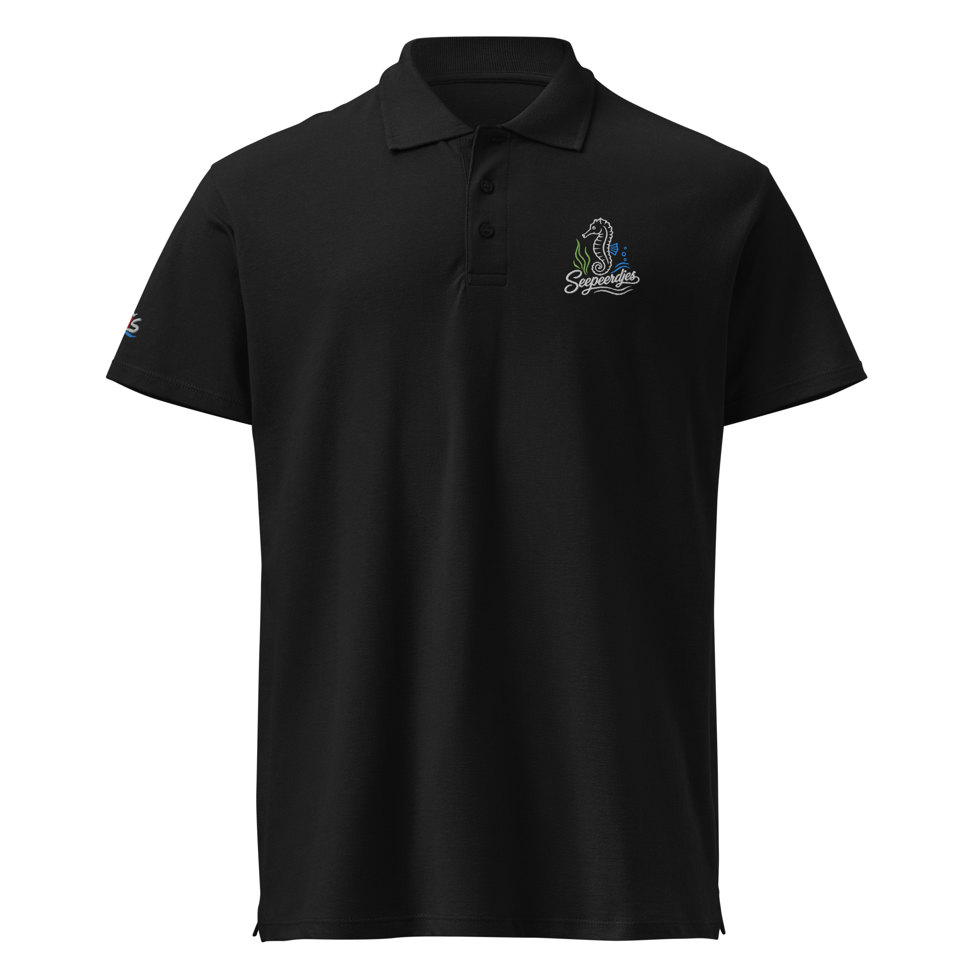 Men´s polo shirt "Seepferd" gestickt