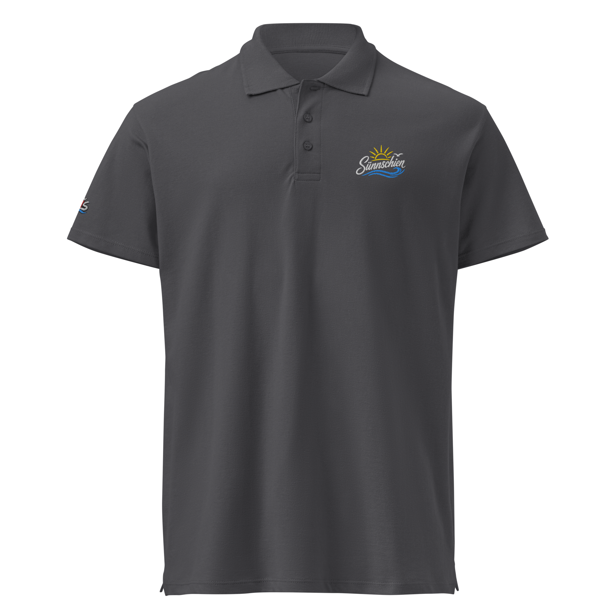 Men´s polo shirt "Sünnschien" gestickt