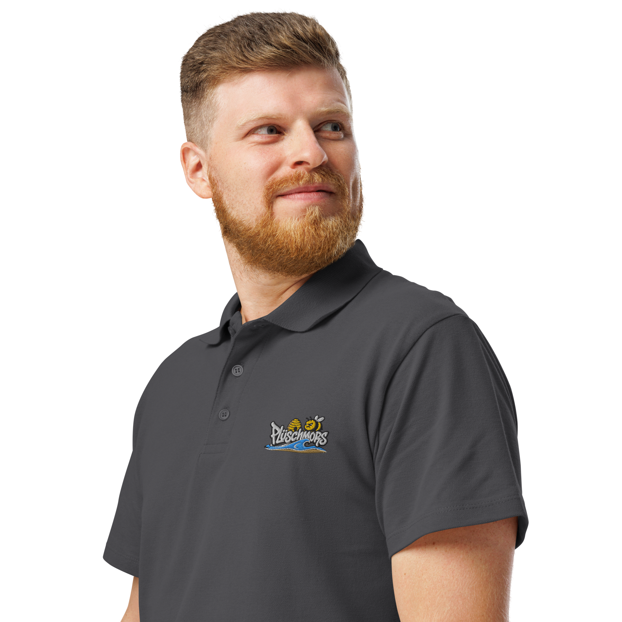 Men´s Polo shirt "Plüschmors" gestickt