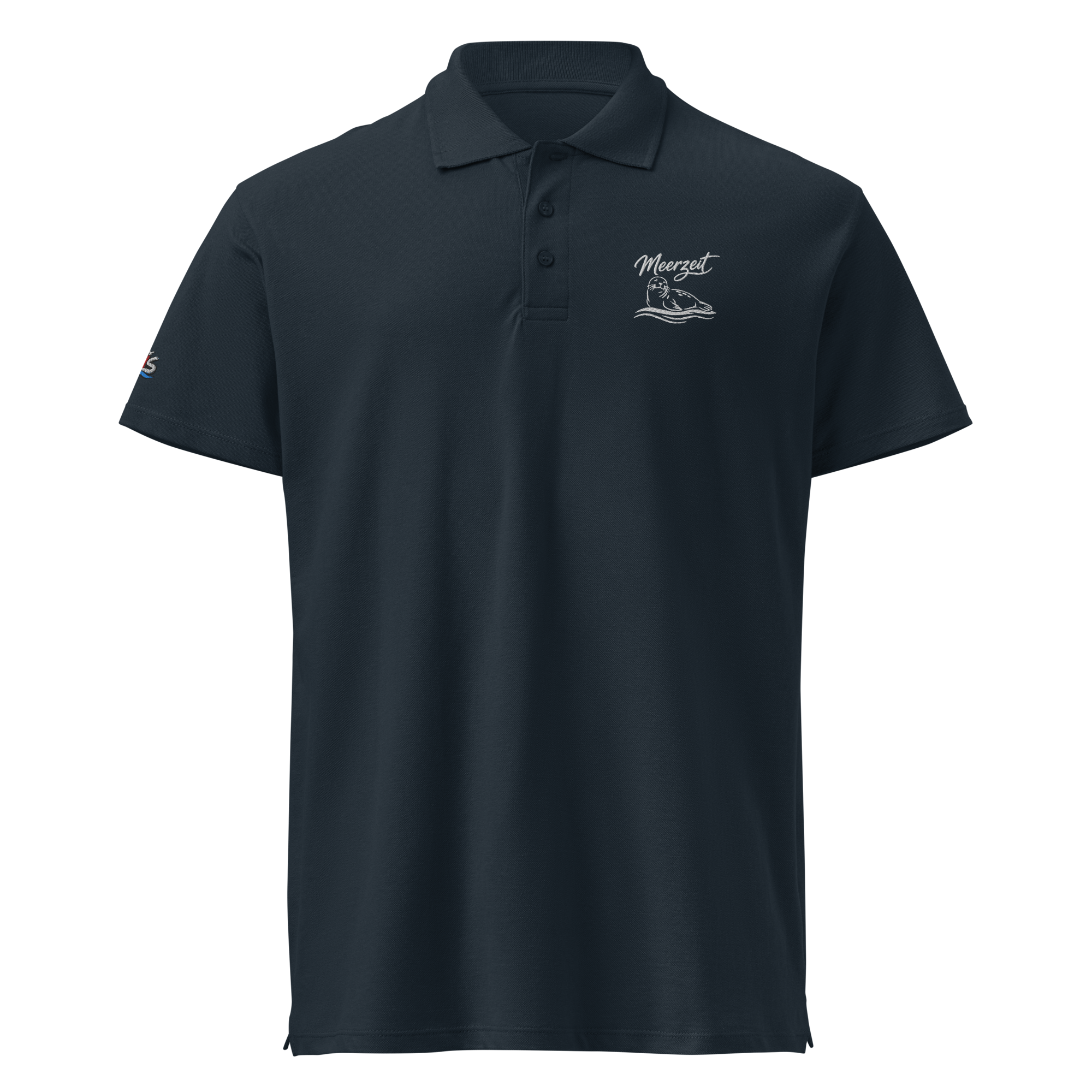 Men´s polo shirt "Meerzeit" gestickt
