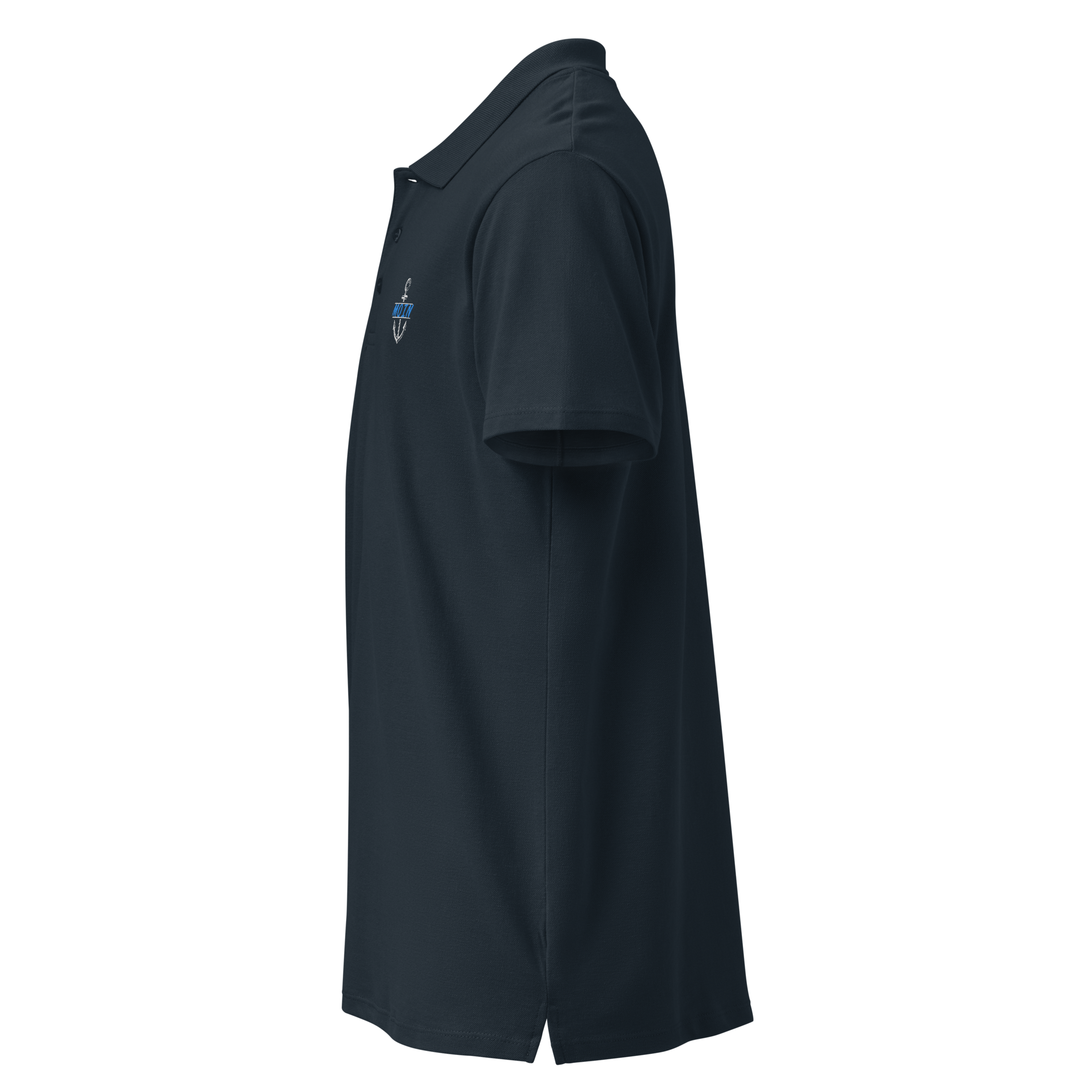 Men´s polo shirt "Moin im Anker B" gestickt