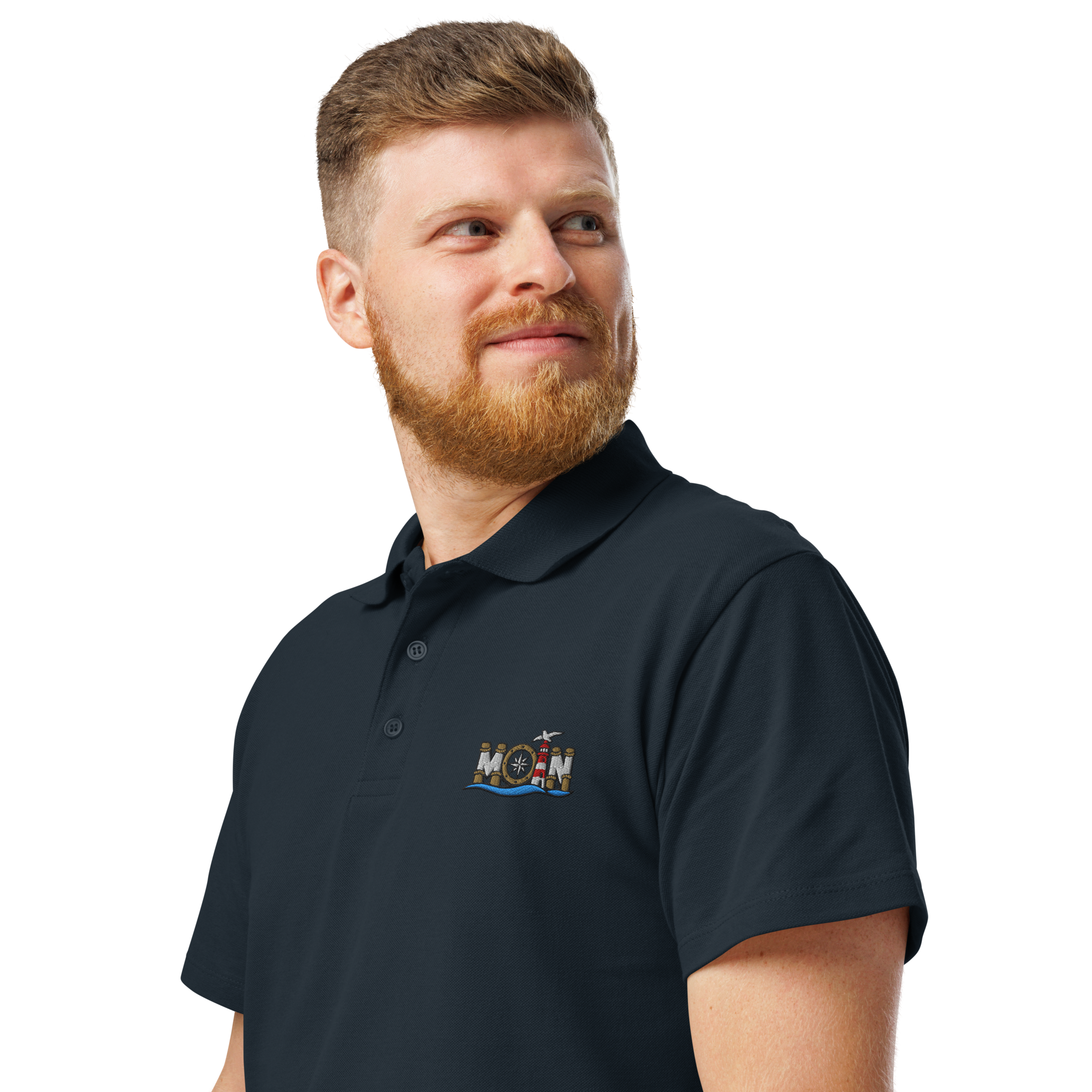Men´s Polo shirt "Moin" gestickt