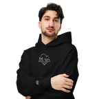 Hoodie "Moin weiß" gestickt