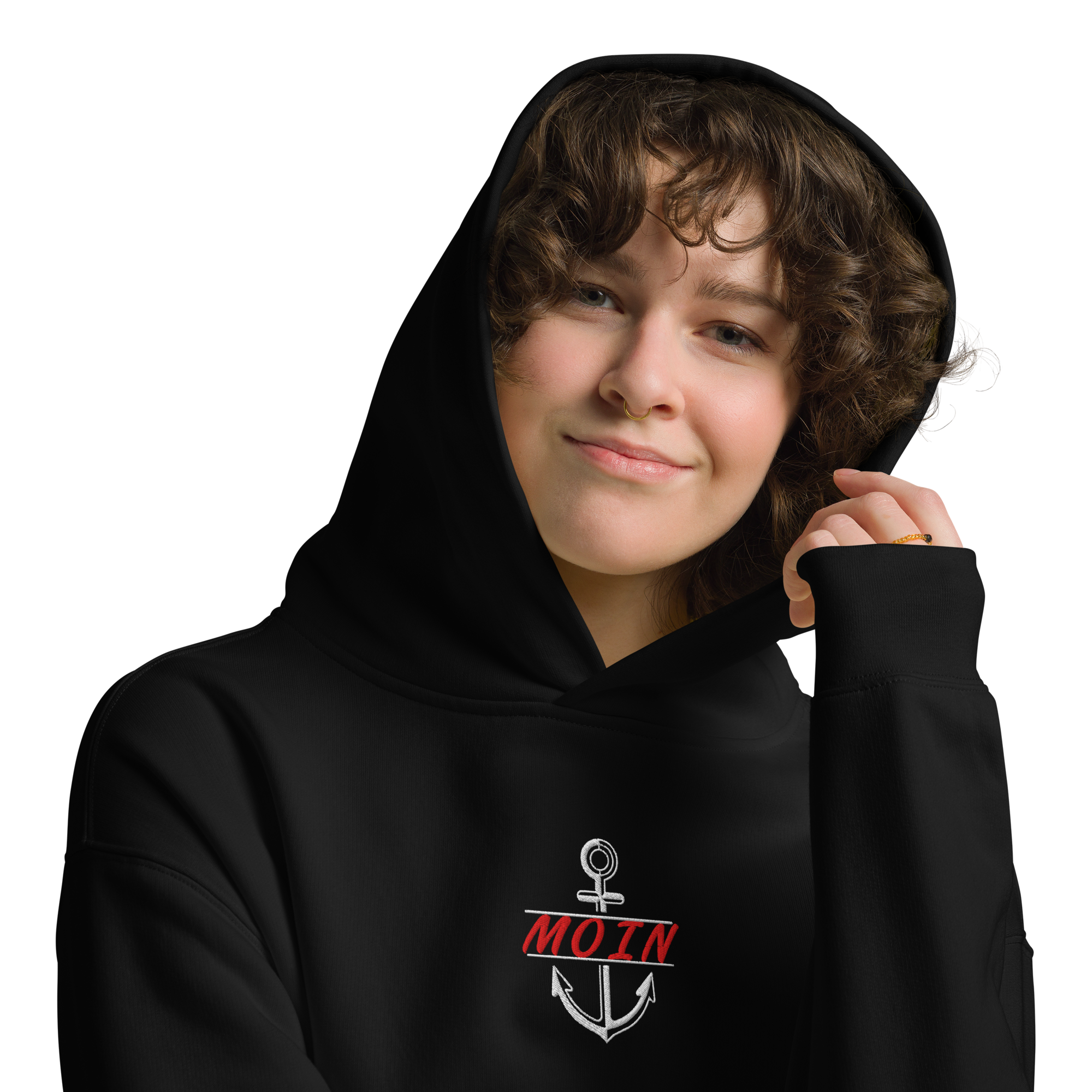Hoodie "Moin im Anker R" gestickt