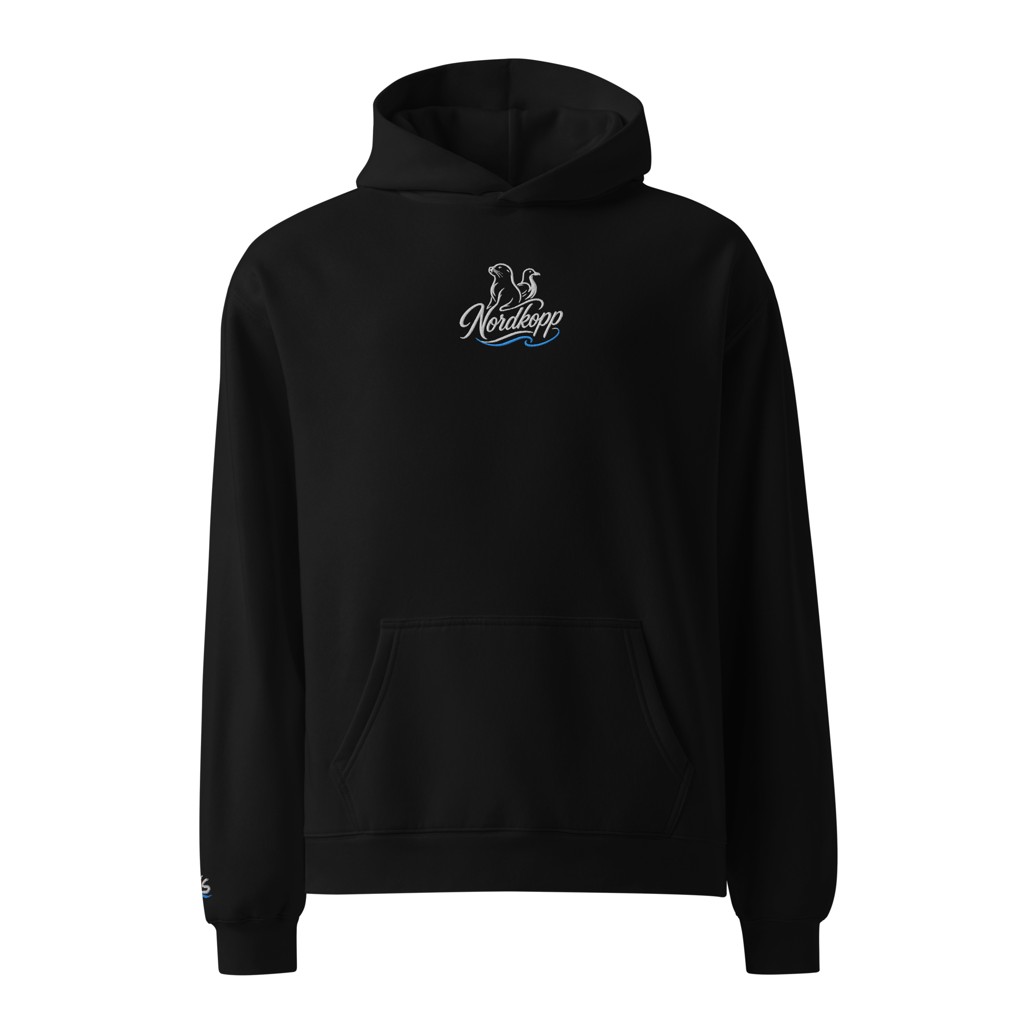Hoodie "Nordkopp" dunkel gestickt