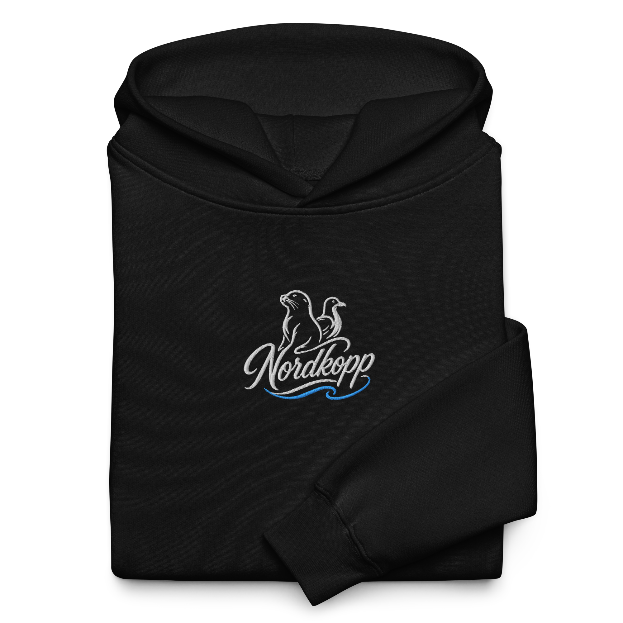 Hoodie "Nordkopp" dunkel gestickt