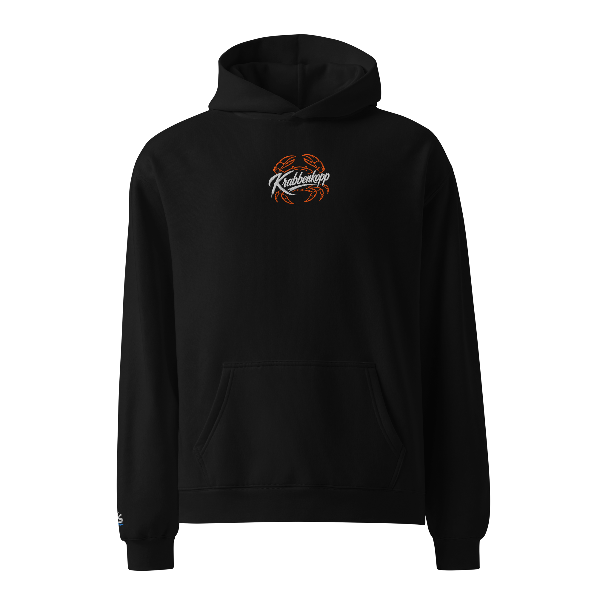 Hoodie "Krabbenkopp" dunkel gestickt