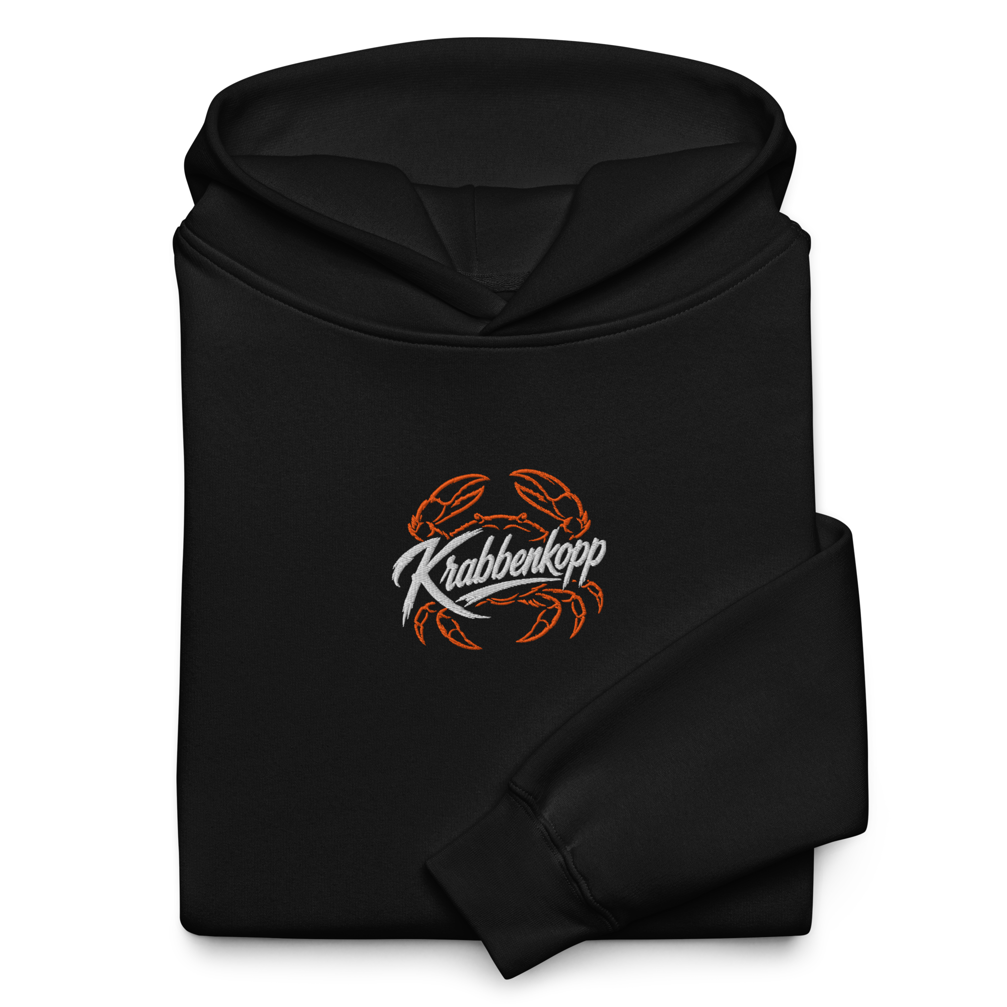 Hoodie "Krabbenkopp" dunkel gestickt