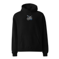 Hoodie "löppt" dunkel gestickt