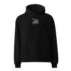 Hoodie "löppt" dunkel gestickt