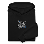 Hoodie "löppt" dunkel gestickt
