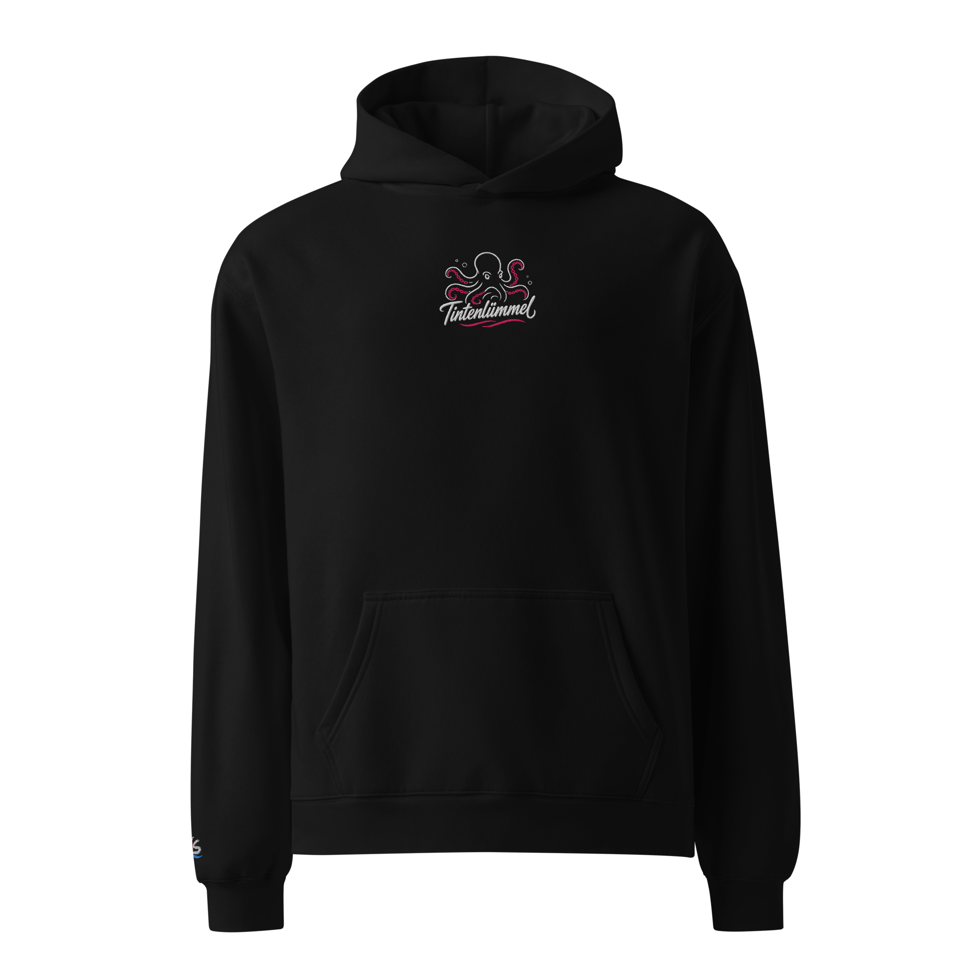 Hoodie "Tintenlümmel pink" gestickt