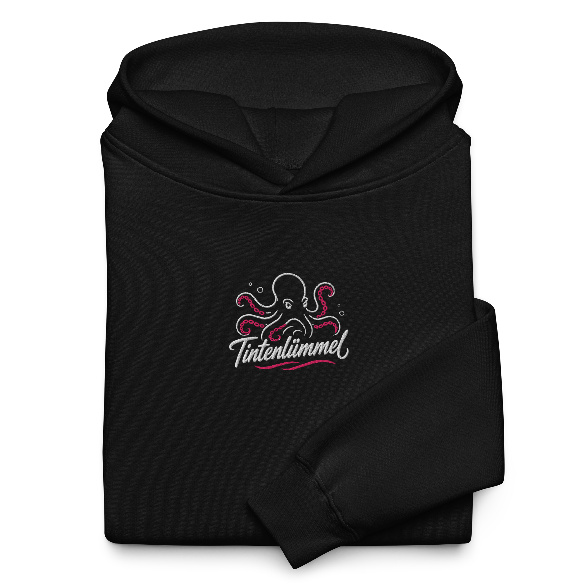 Hoodie "Tintenlümmel pink" gestickt