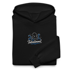 Hoodie "Tintenlümmel blau" gestickt