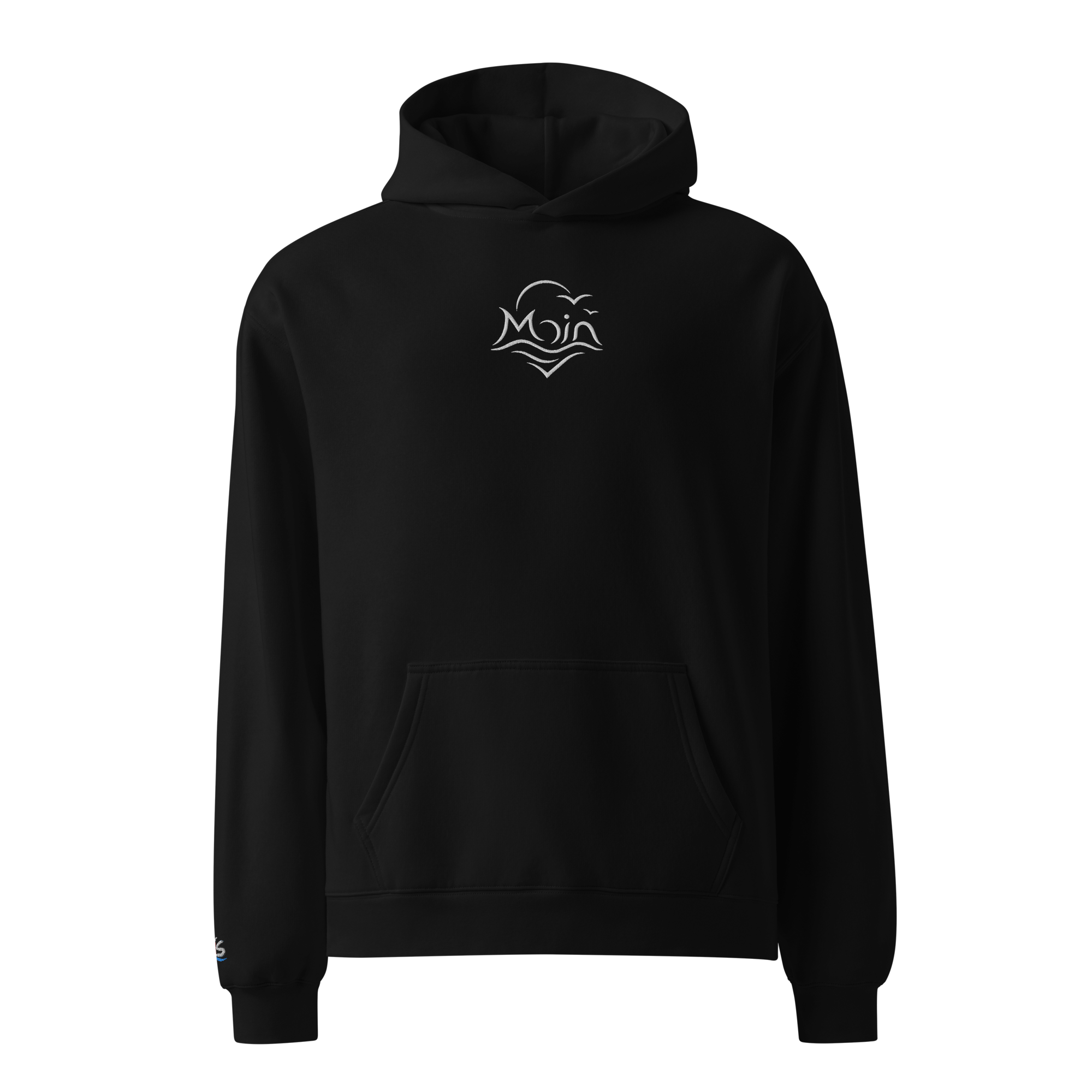 Hoodie "Moin weiß" gestickt