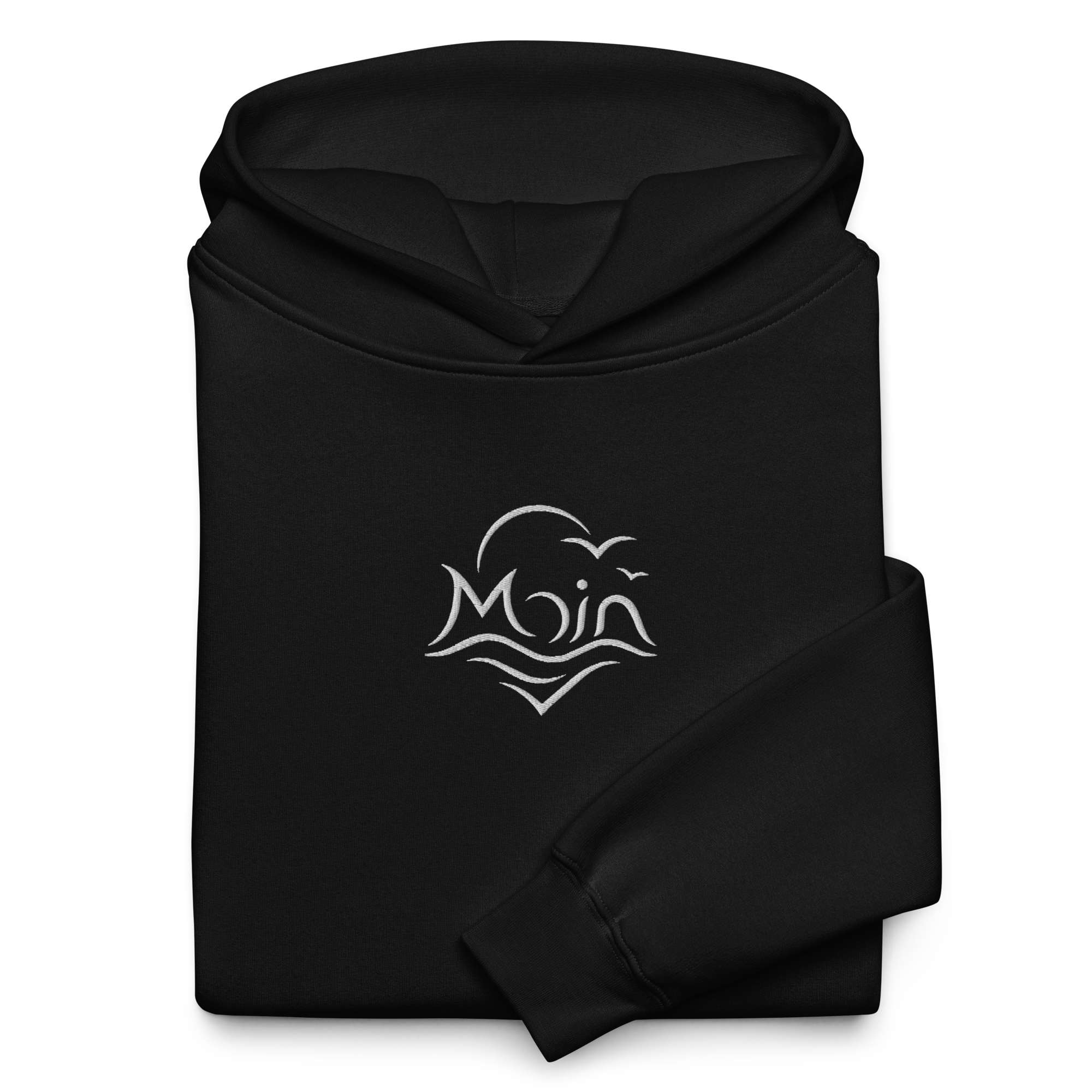Hoodie "Moin weiß" gestickt