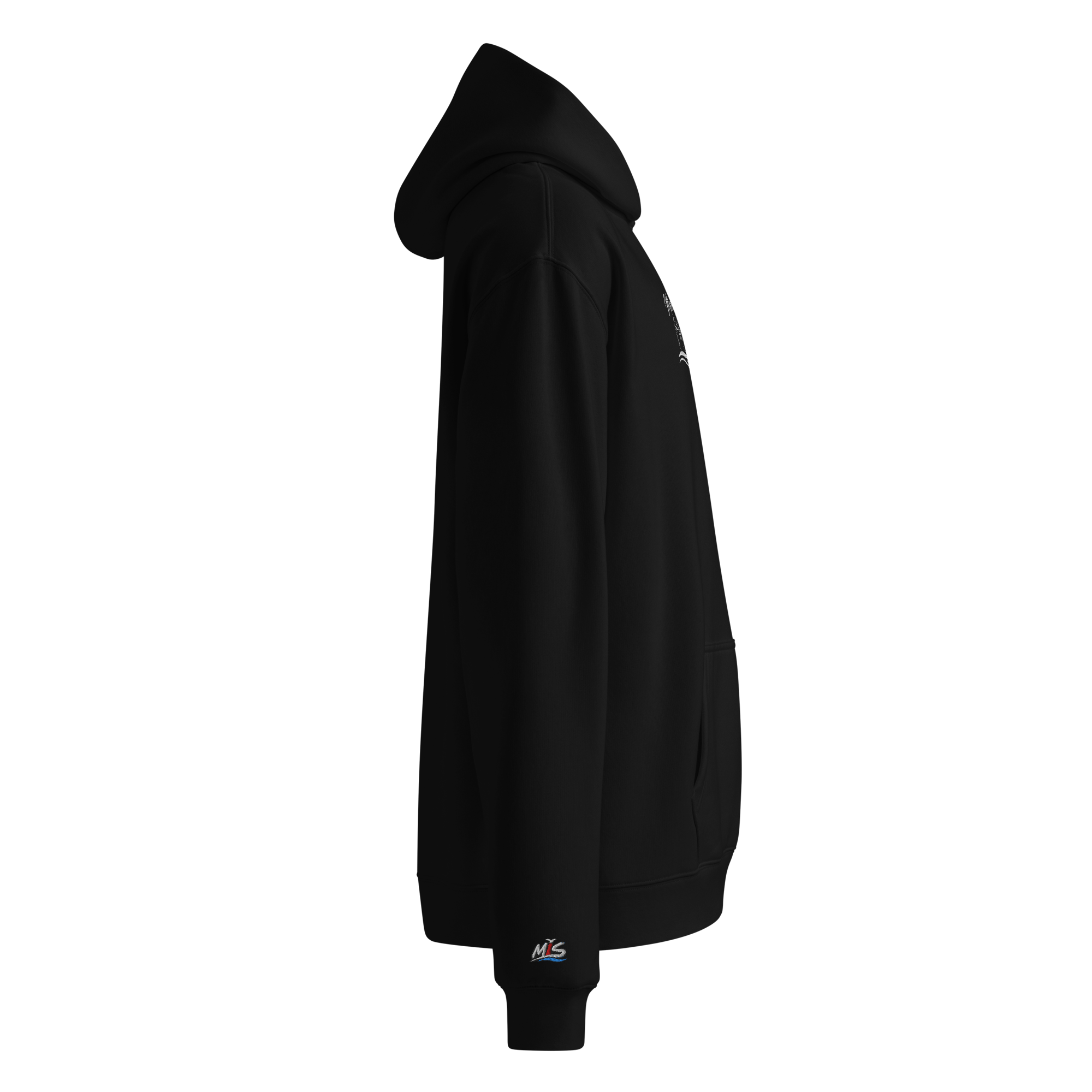 Hoodie "Meerzeit" dunkel gestickt