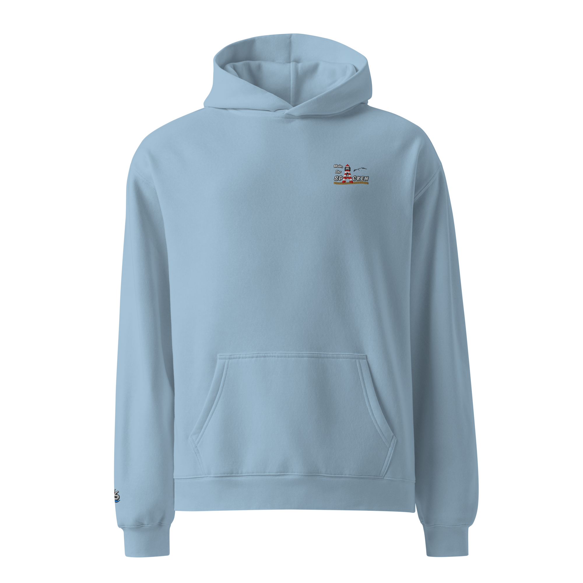 Hoodie "Moin Ihr Spacken" Dunkel gestickt