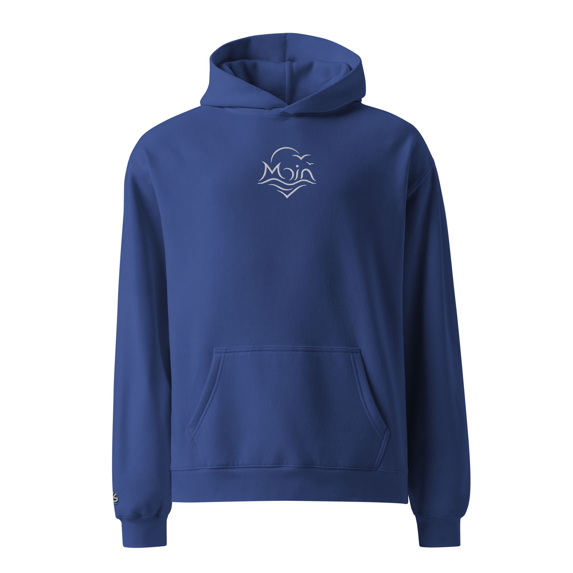 Hoodie "Moin weiß" gestickt