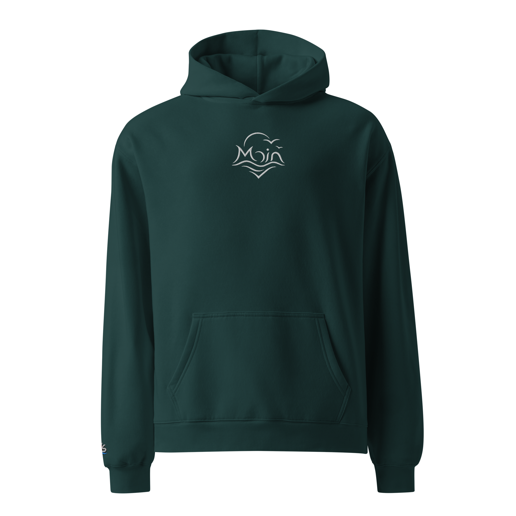 Hoodie "Moin weiß" gestickt