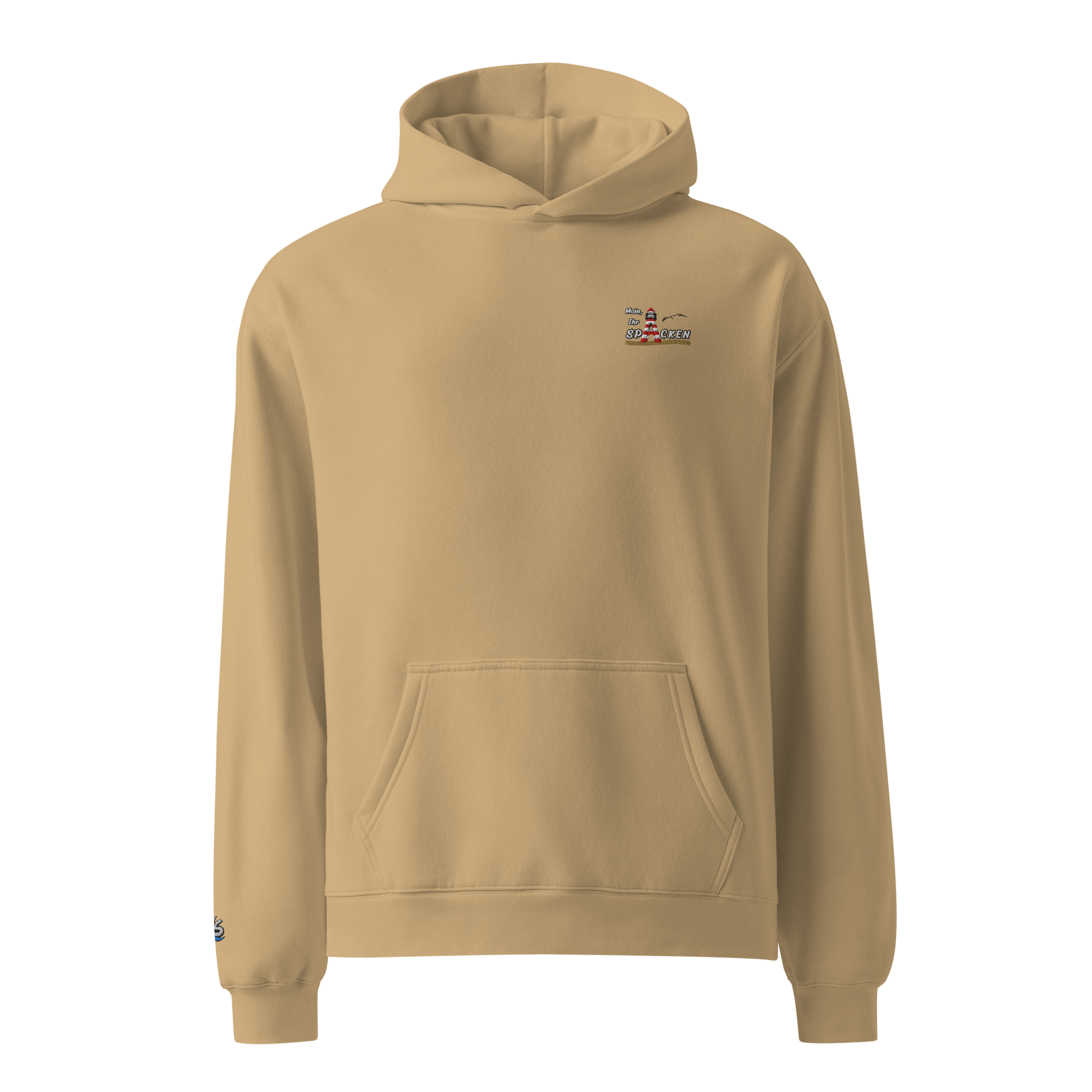 Hoodie "Moin Ihr Spacken" Dunkel gestickt
