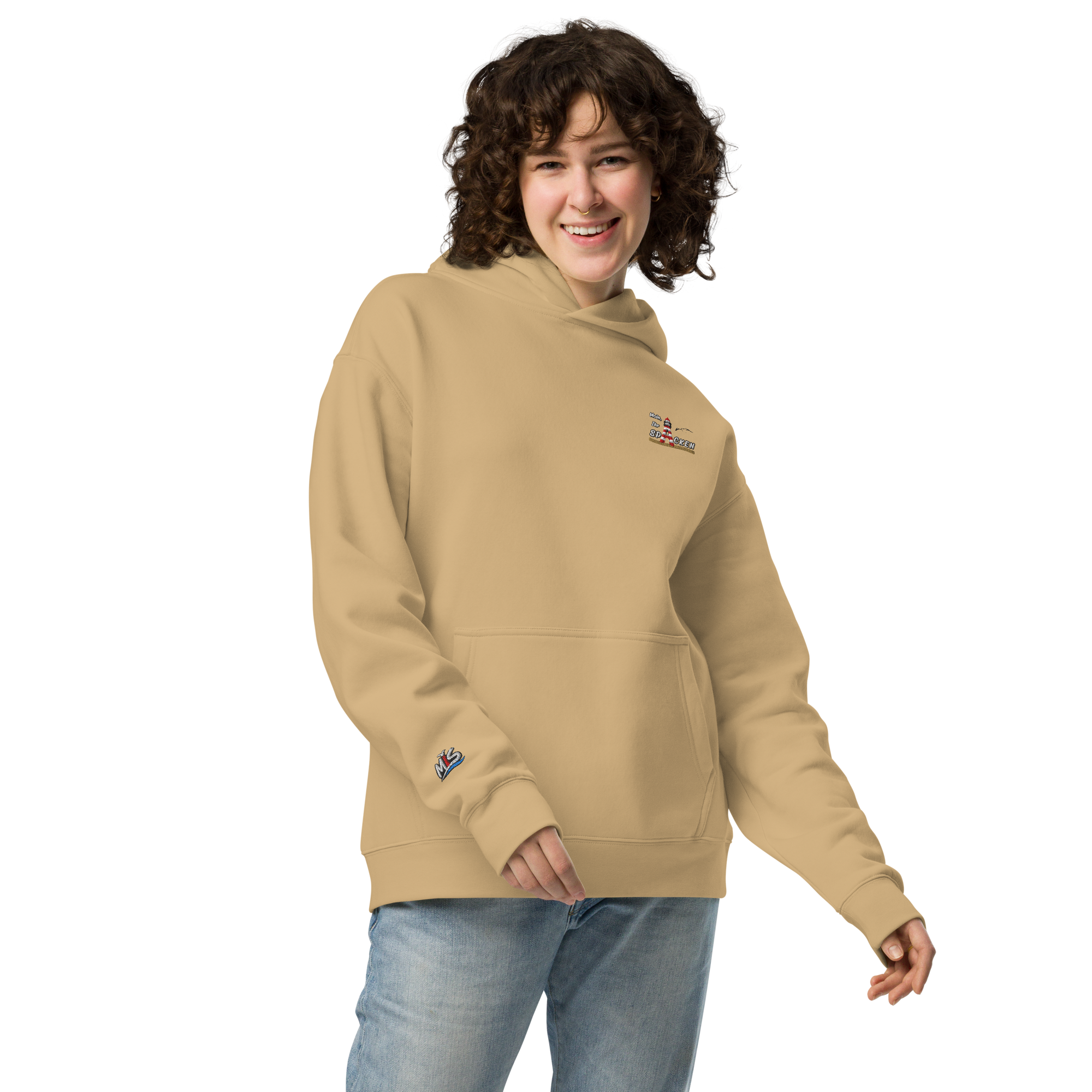 Hoodie "Moin Ihr Spacken" Dunkel gestickt