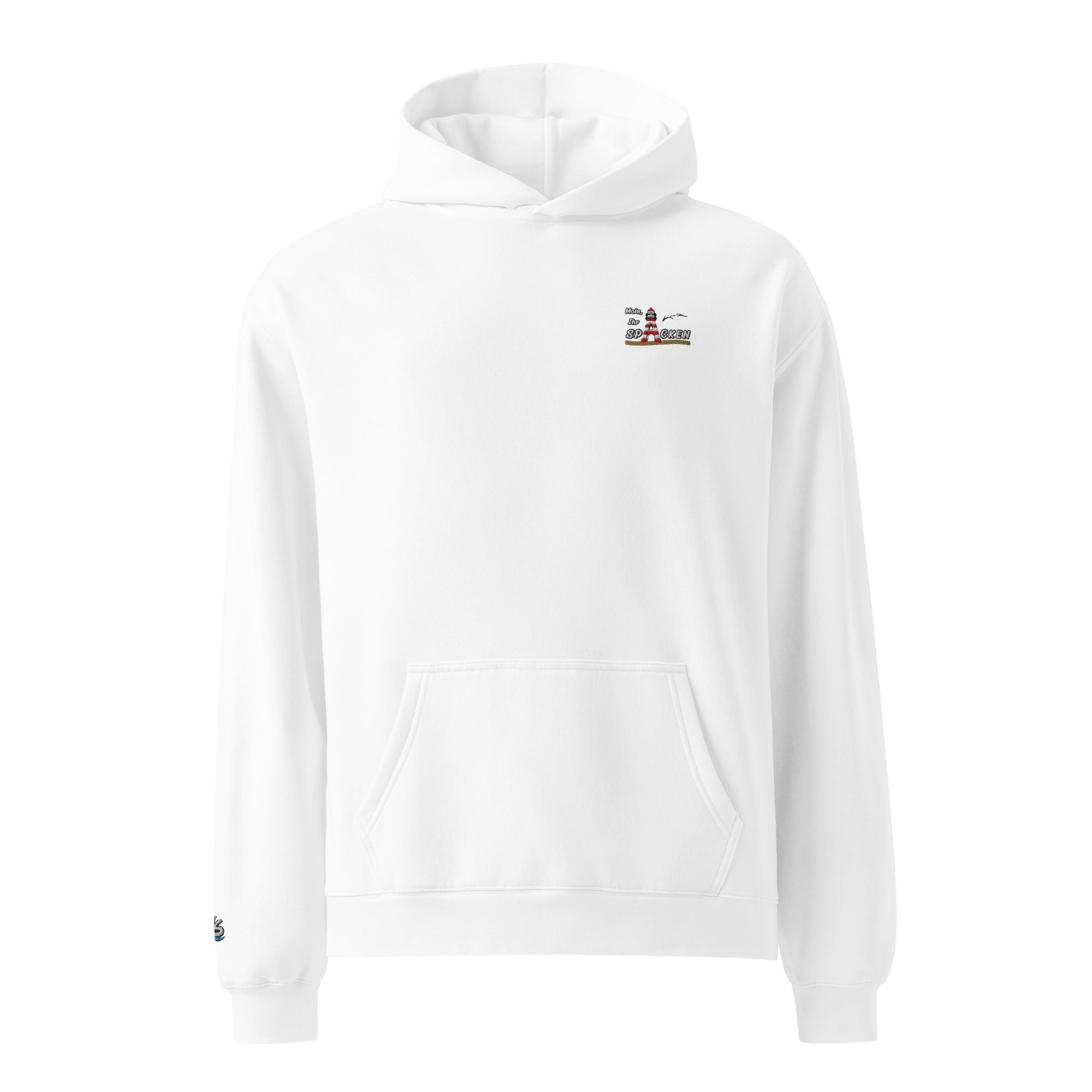 Hoodie "Moin Ihr Spacken" Dunkel gestickt
