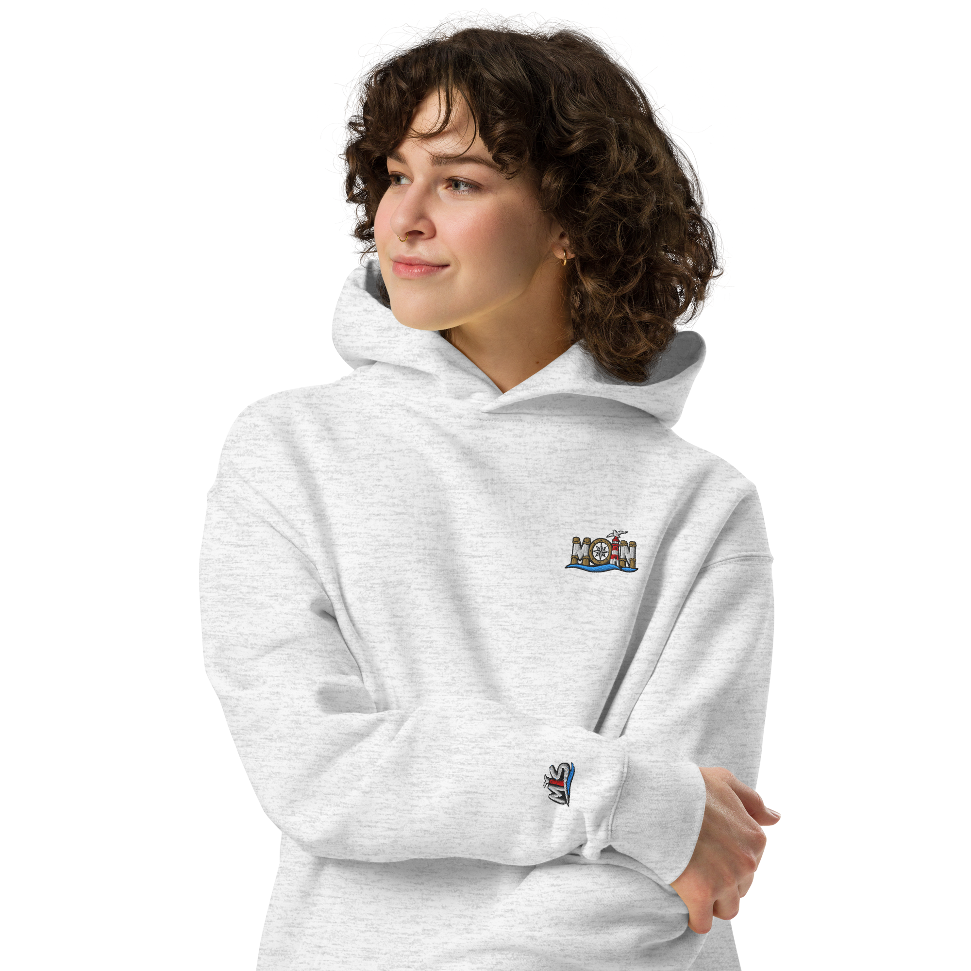 Hoodie "Moin" gestickt