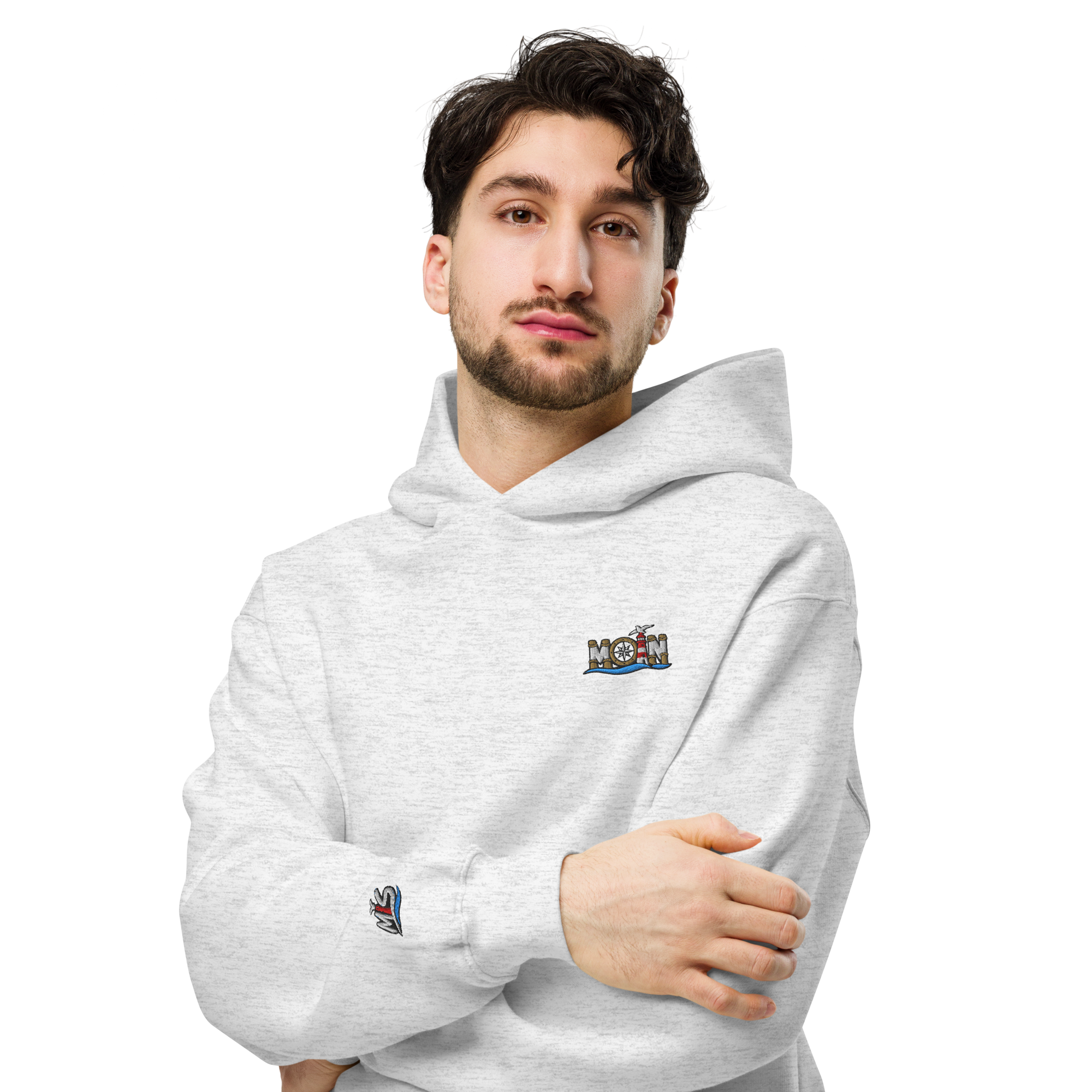 Hoodie "Moin" gestickt