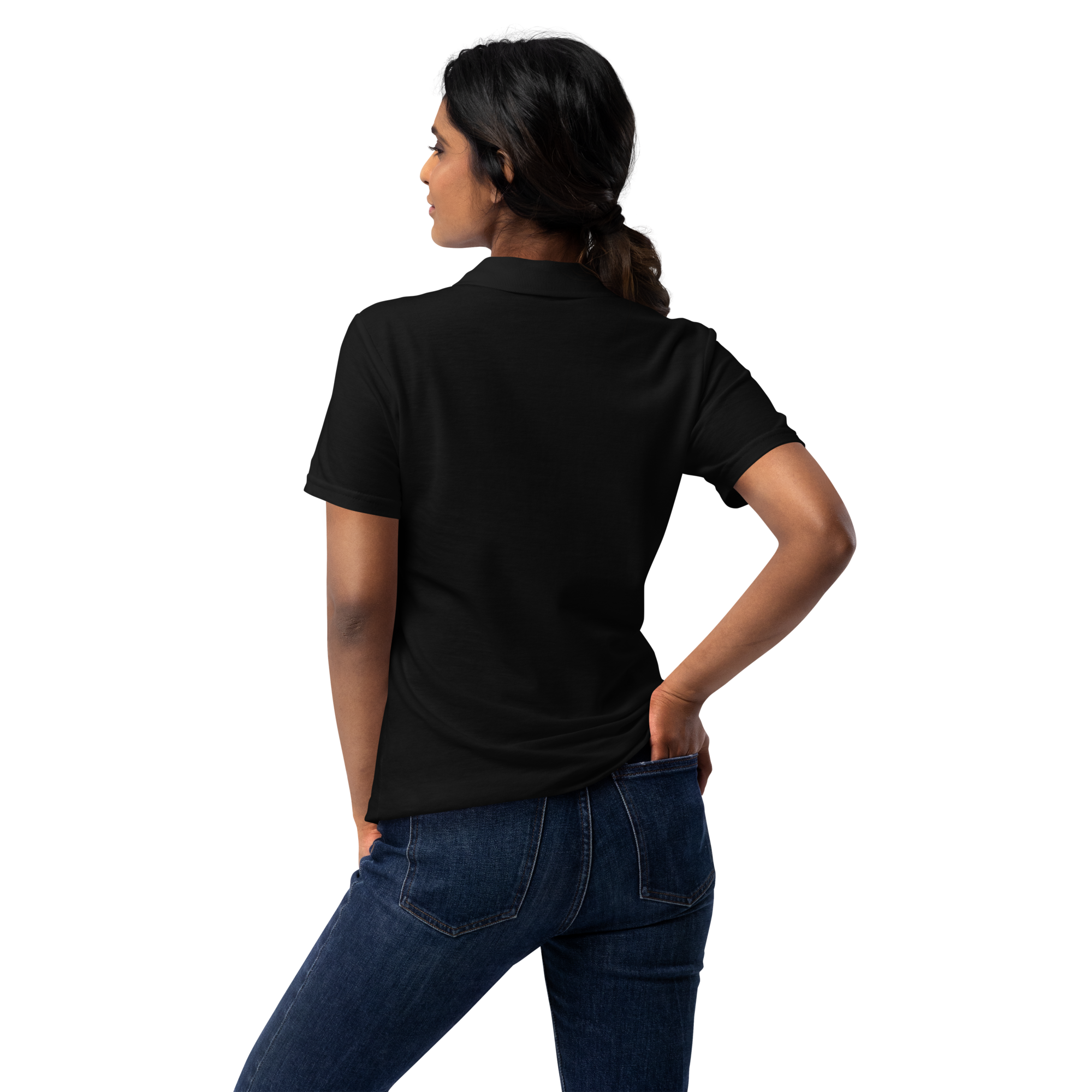 Women’s polo shirt "Moin im Anker R" gestickt