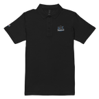 Women’s polo shirt "Tintenlümmel blau" gestickt