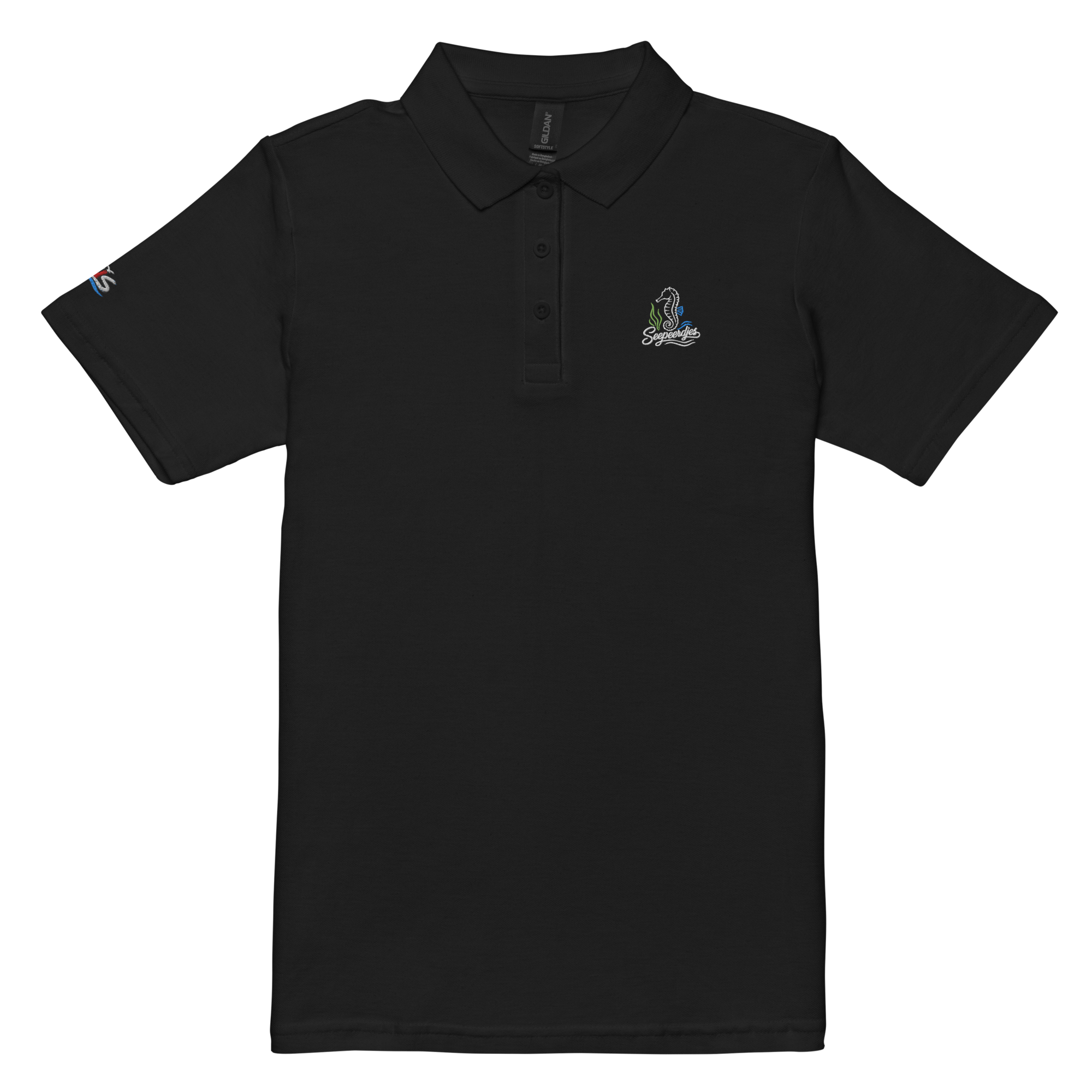 Women’s polo shirt "Seepferd" gestickt