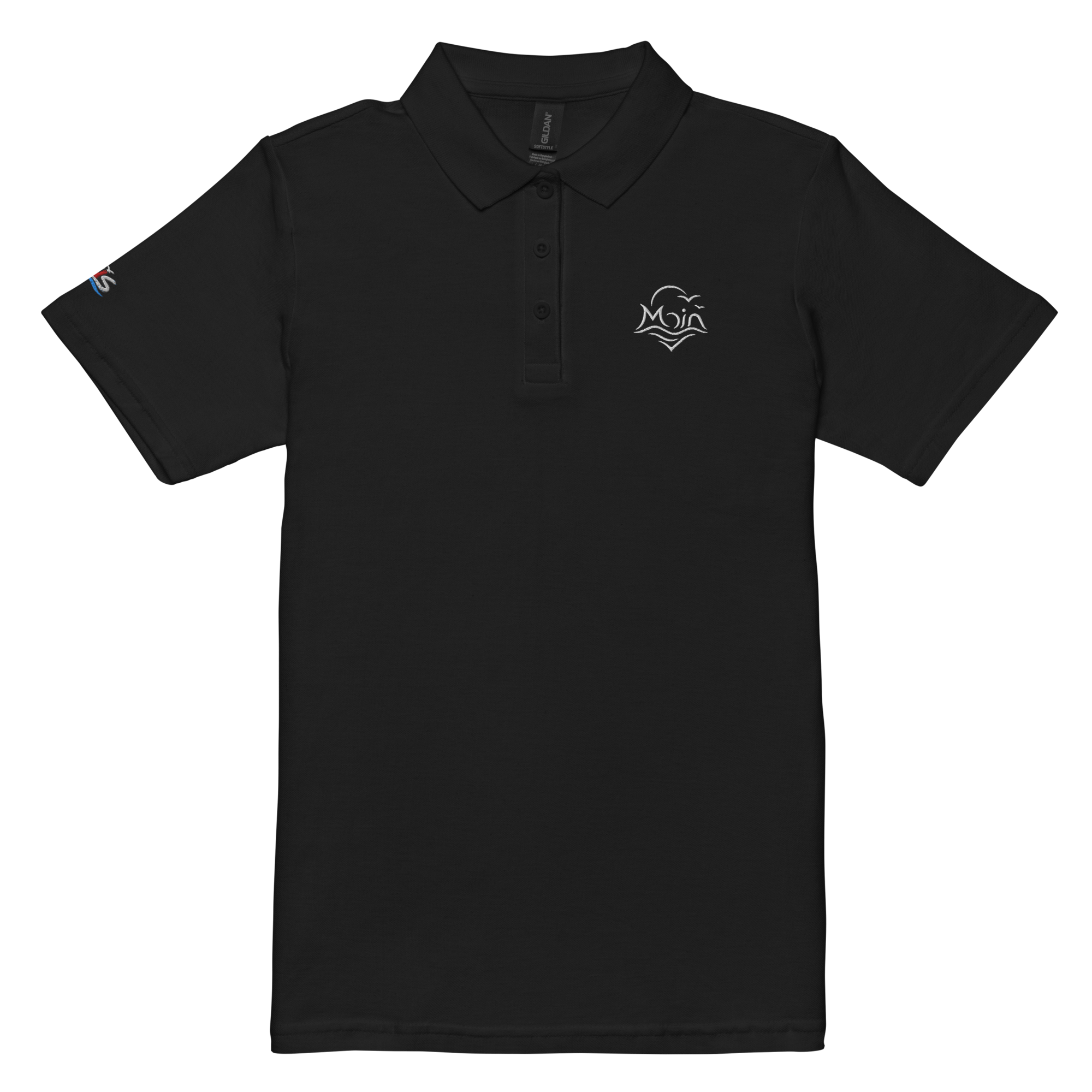 Women’s polo shirt "Moin" gestickt