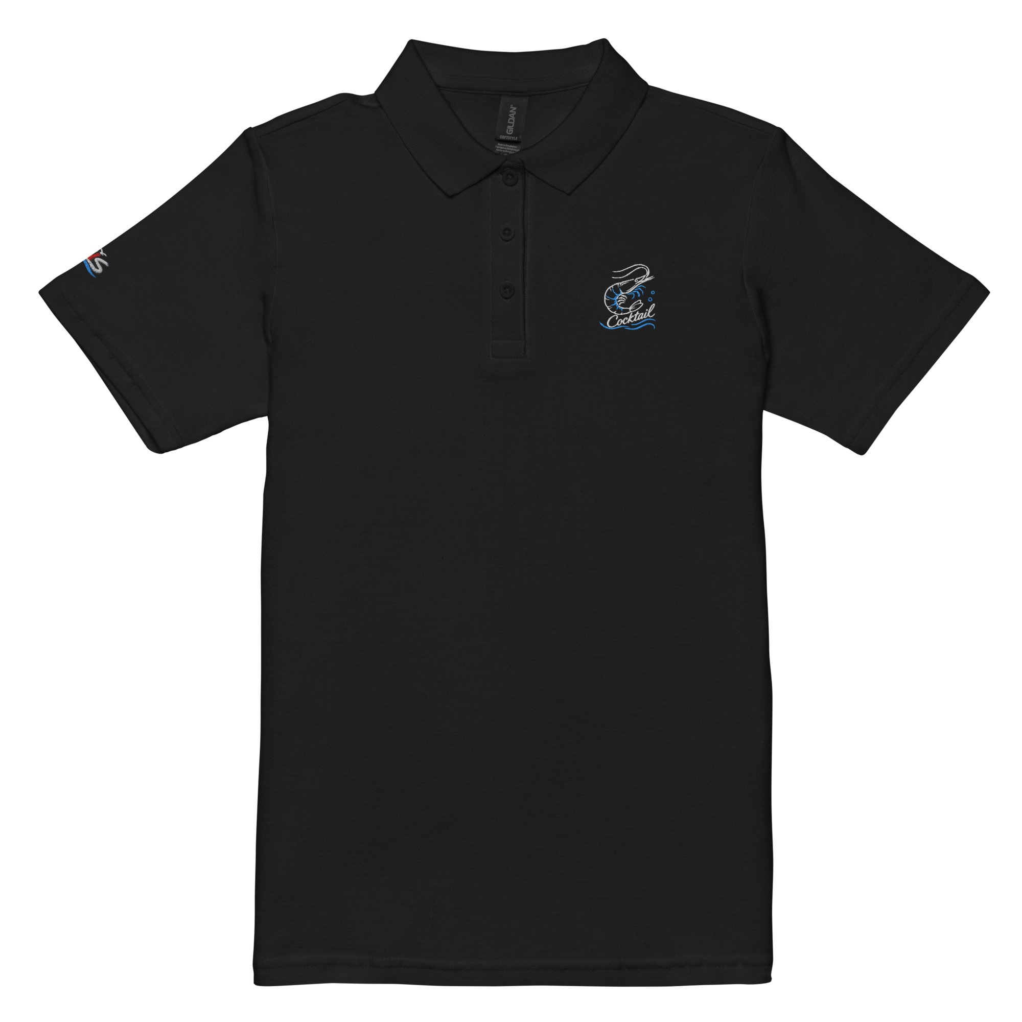 Women’s polo shirt "Scimp-Cocktail" gestickt