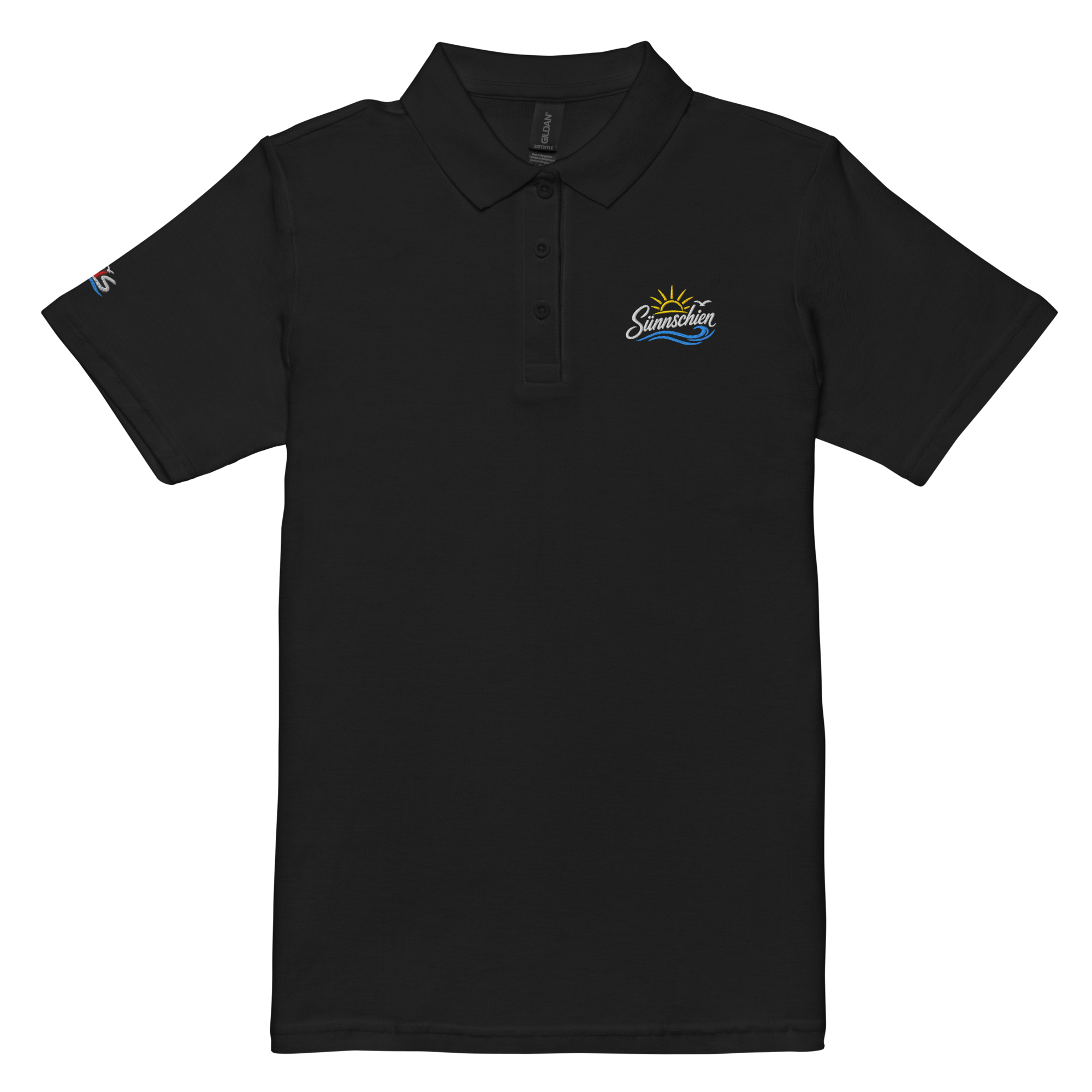 Women’s polo shirt "Sünnschien" gestickt