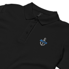 Women’s polo shirt "Moin im Anker B" gestickt