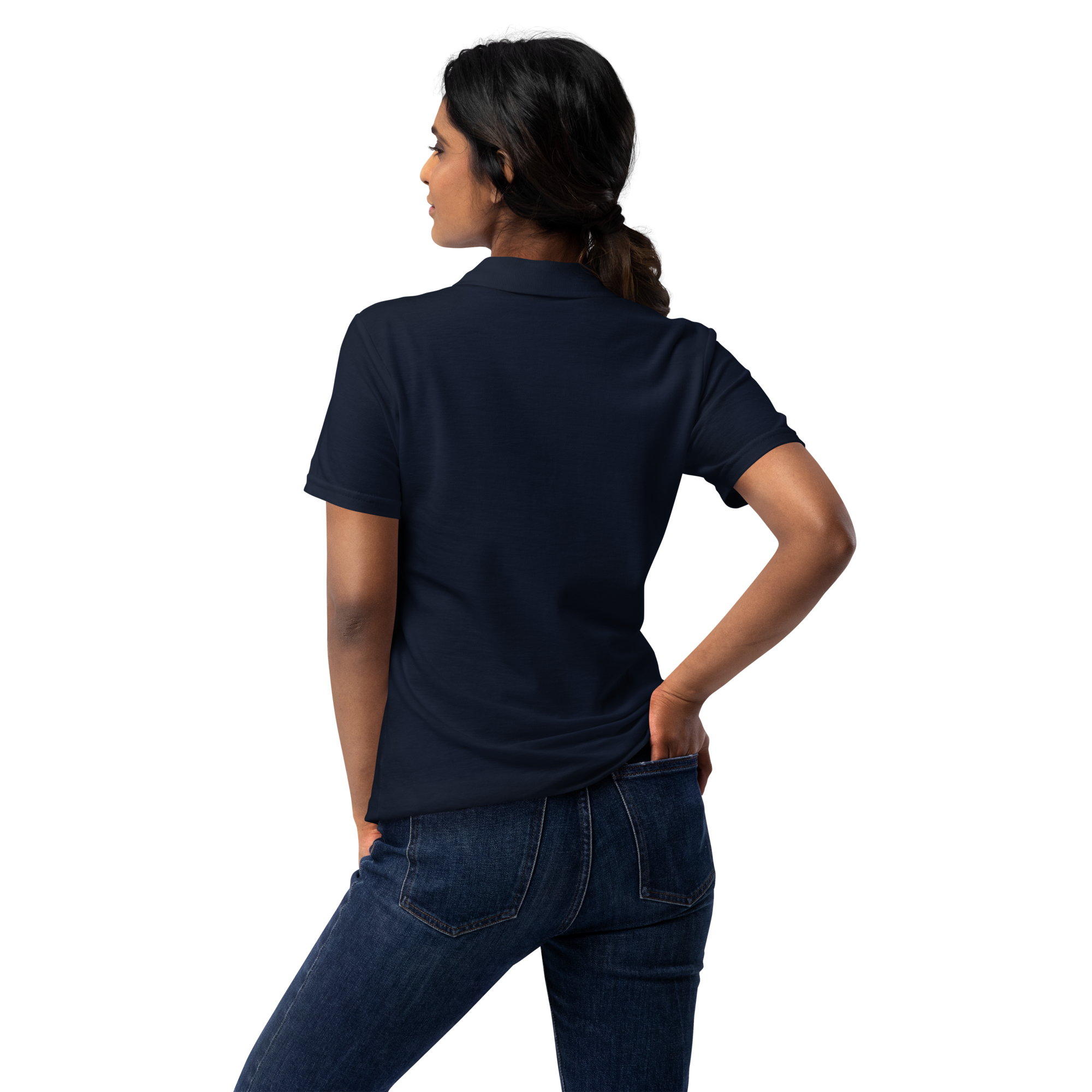 Women’s polo shirt "Scimp-Cocktail" gestickt
