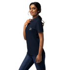 Women’s polo shirt "löppt" gestickt