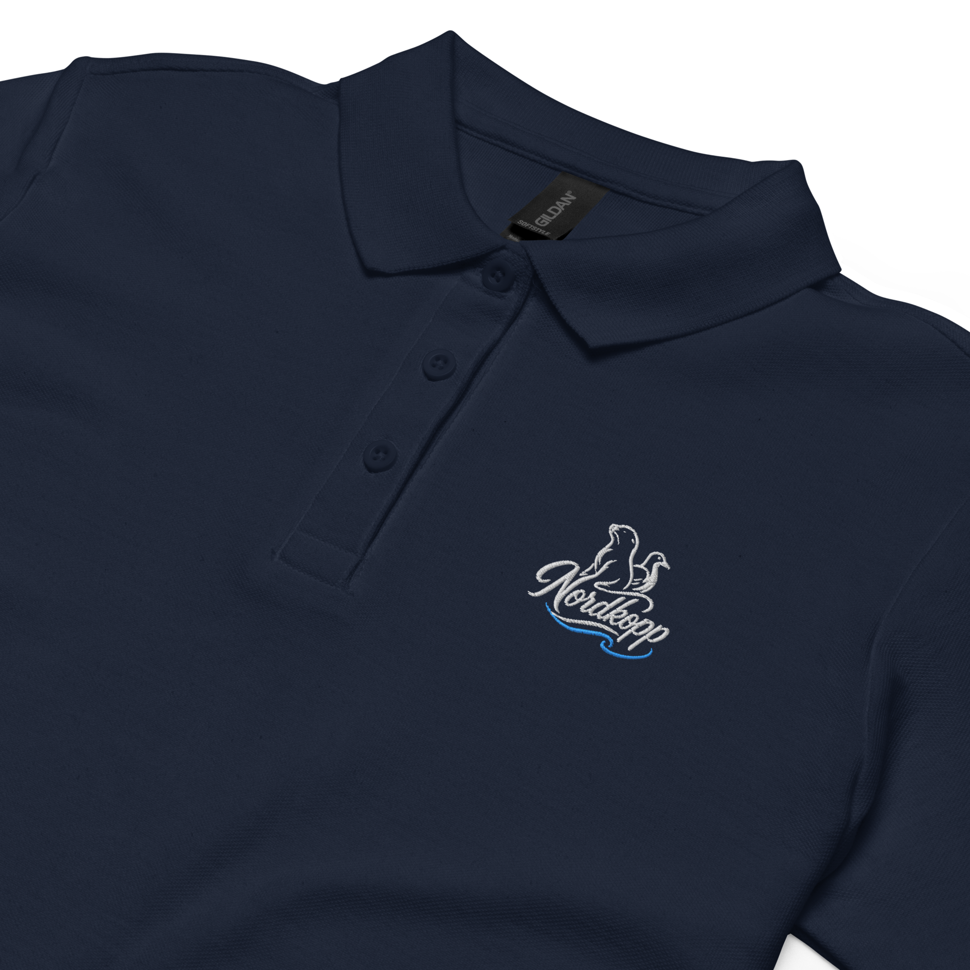 Women’s polo shirt "Nordkopp" gestickt