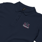 Women’s polo shirt "Tintenlümmel pink" gestickt