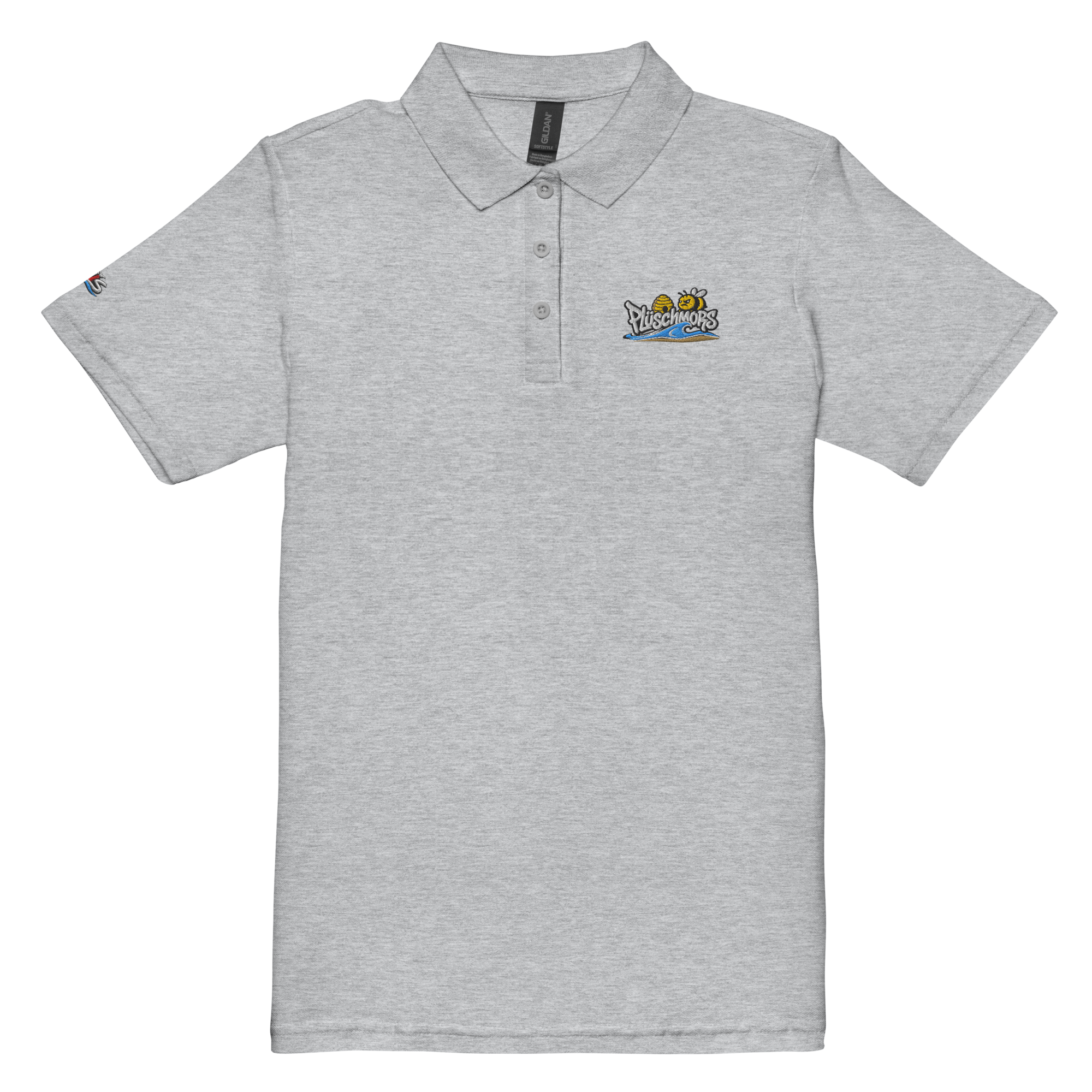 Women’s polo shirt "Plüschmors" gestickt