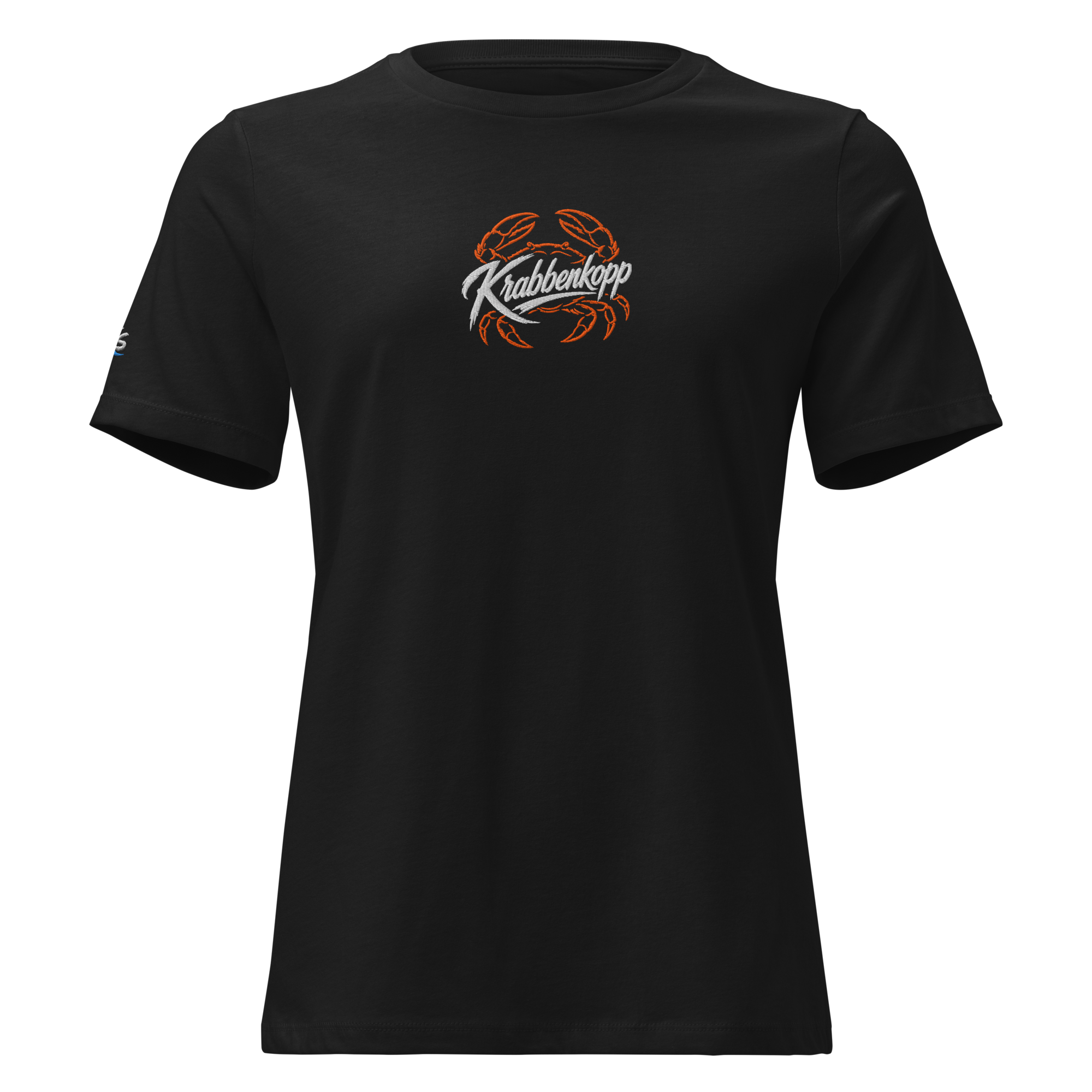 Women's Relaxed T-Shirt "Krabbenkopp" gestickt