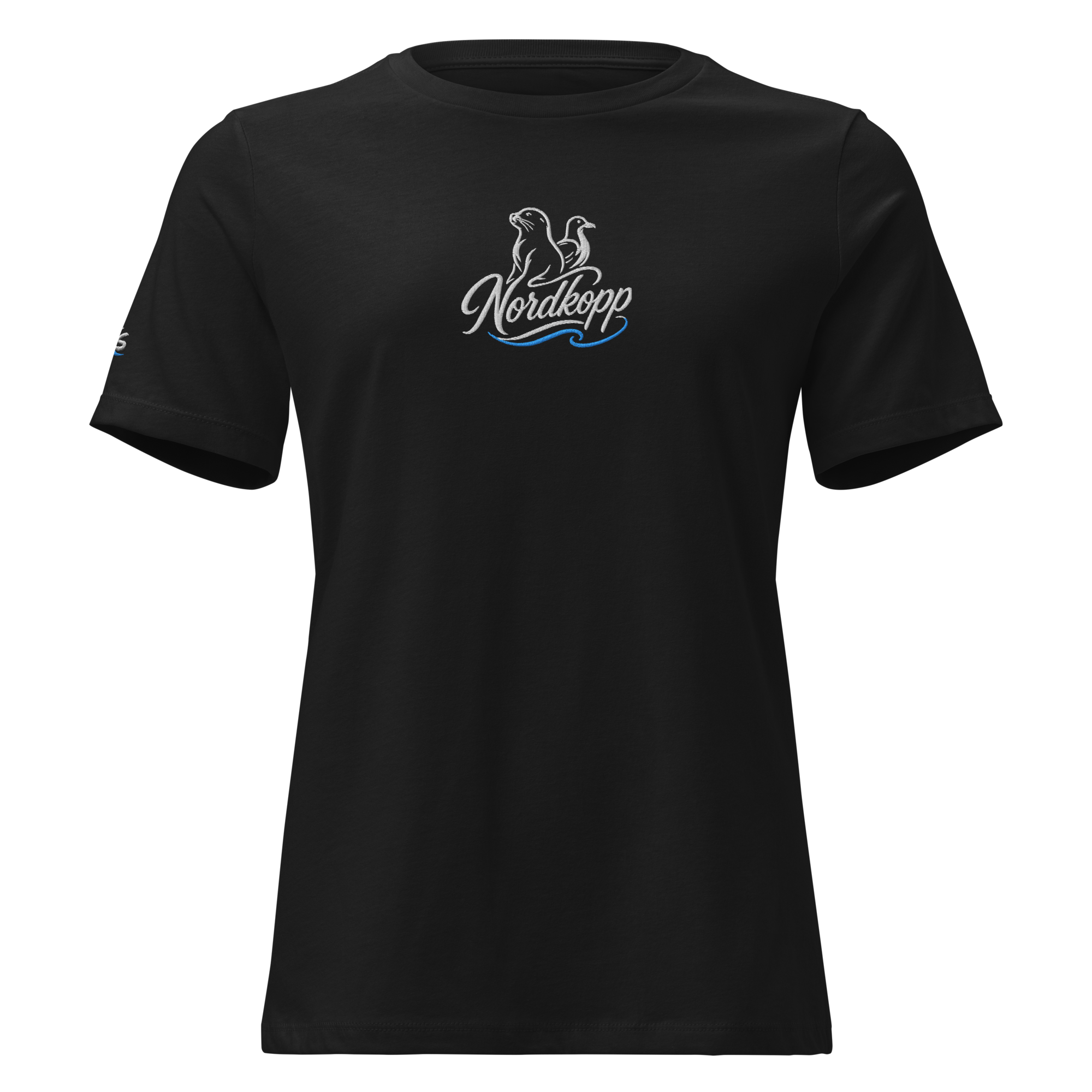 Women's Relaxed T-Shirt "Nordkopp" gestickt