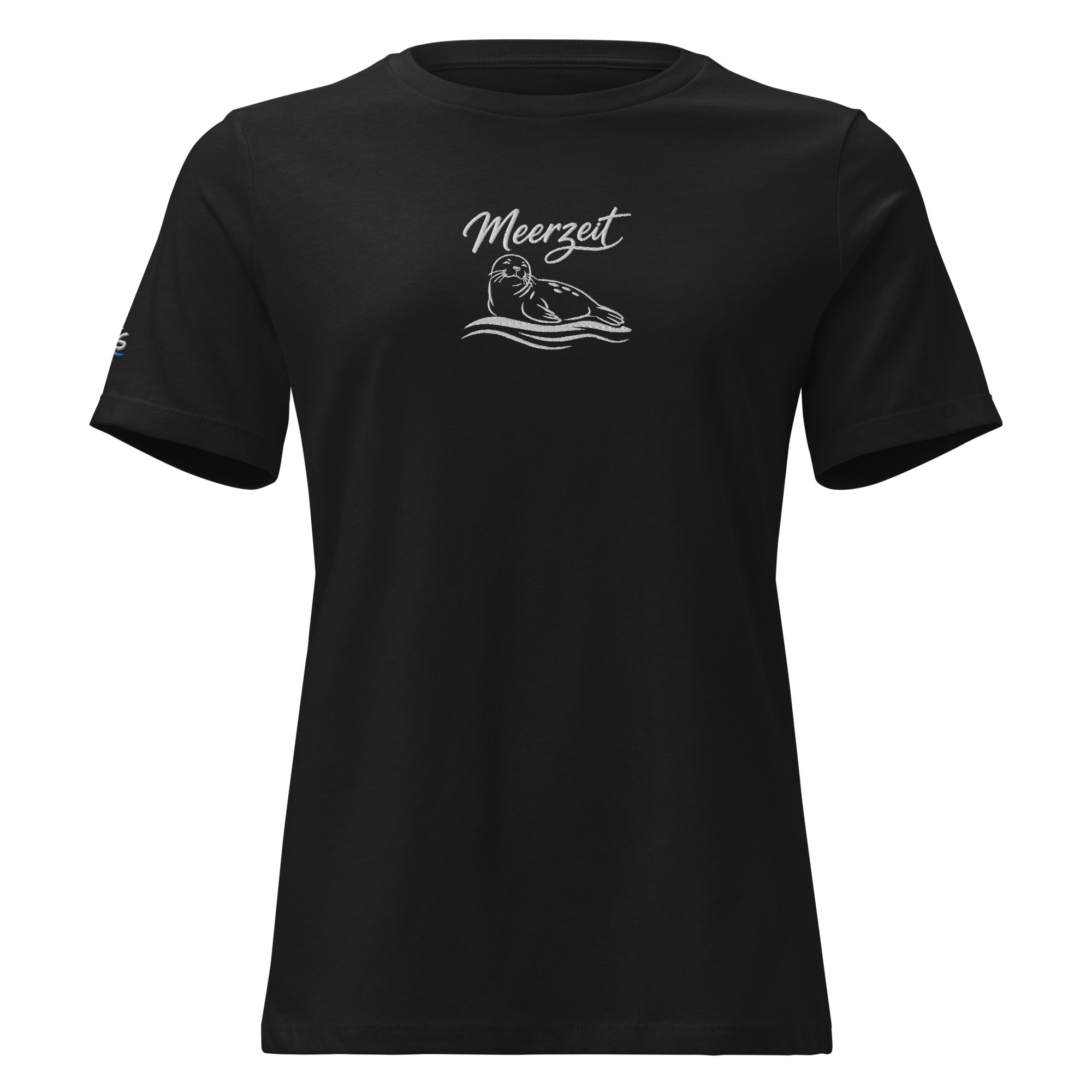 Women's Relaxed T-Shirt "Meerzeit" gestickt