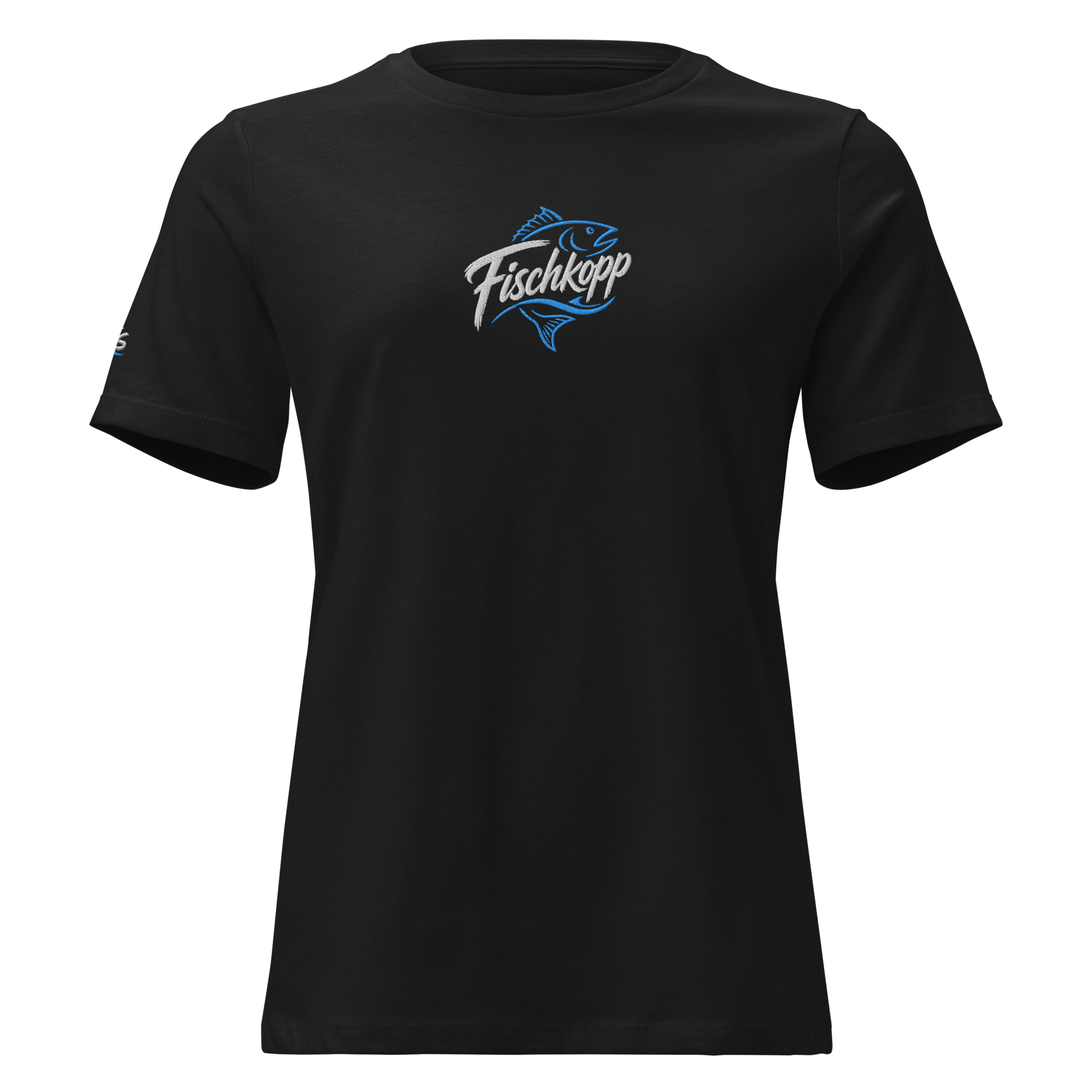 Women's Relaxed T-Shirt "Fischkopp" gestickt